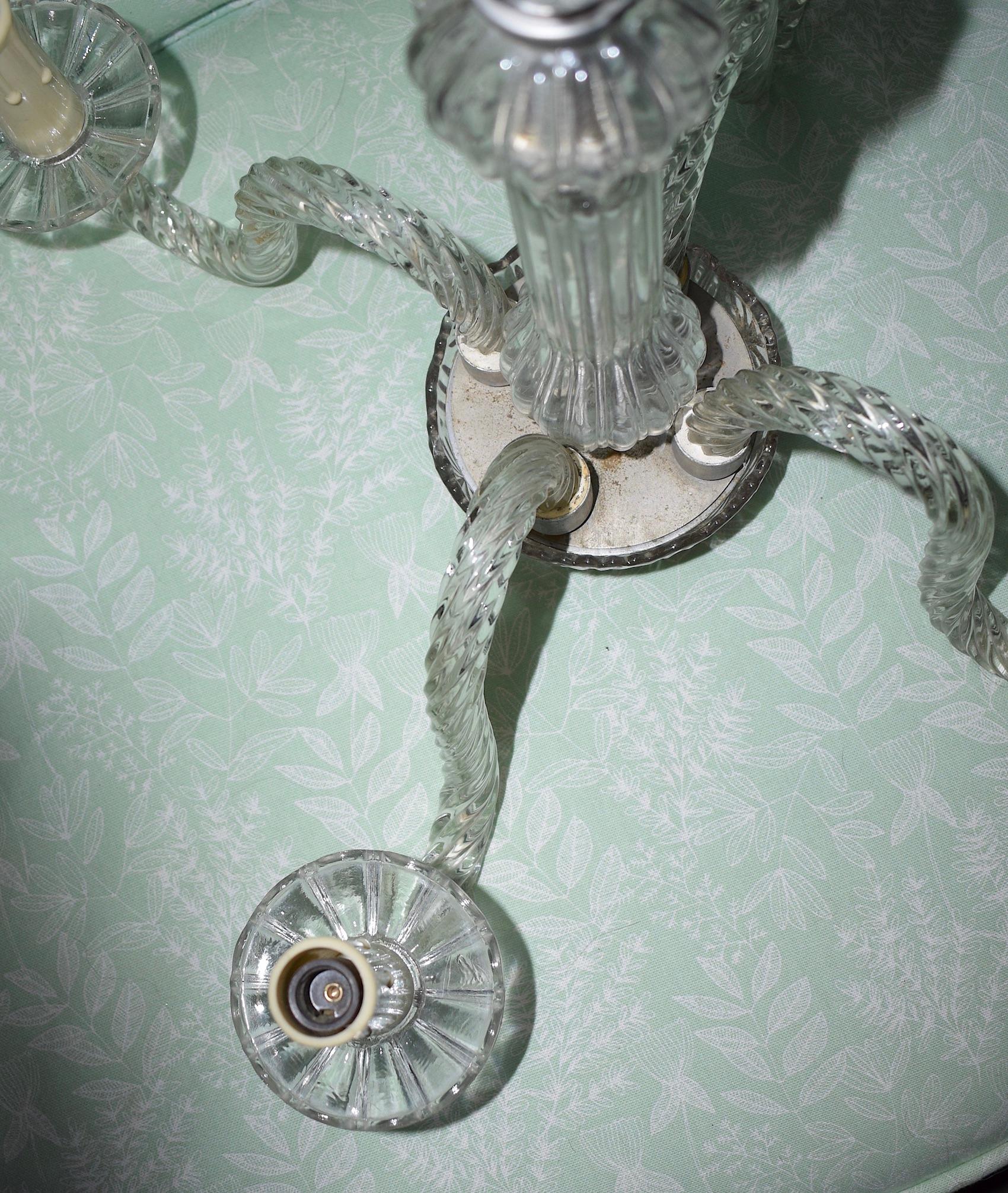 Early 20th Century Glass Chandelier 7
