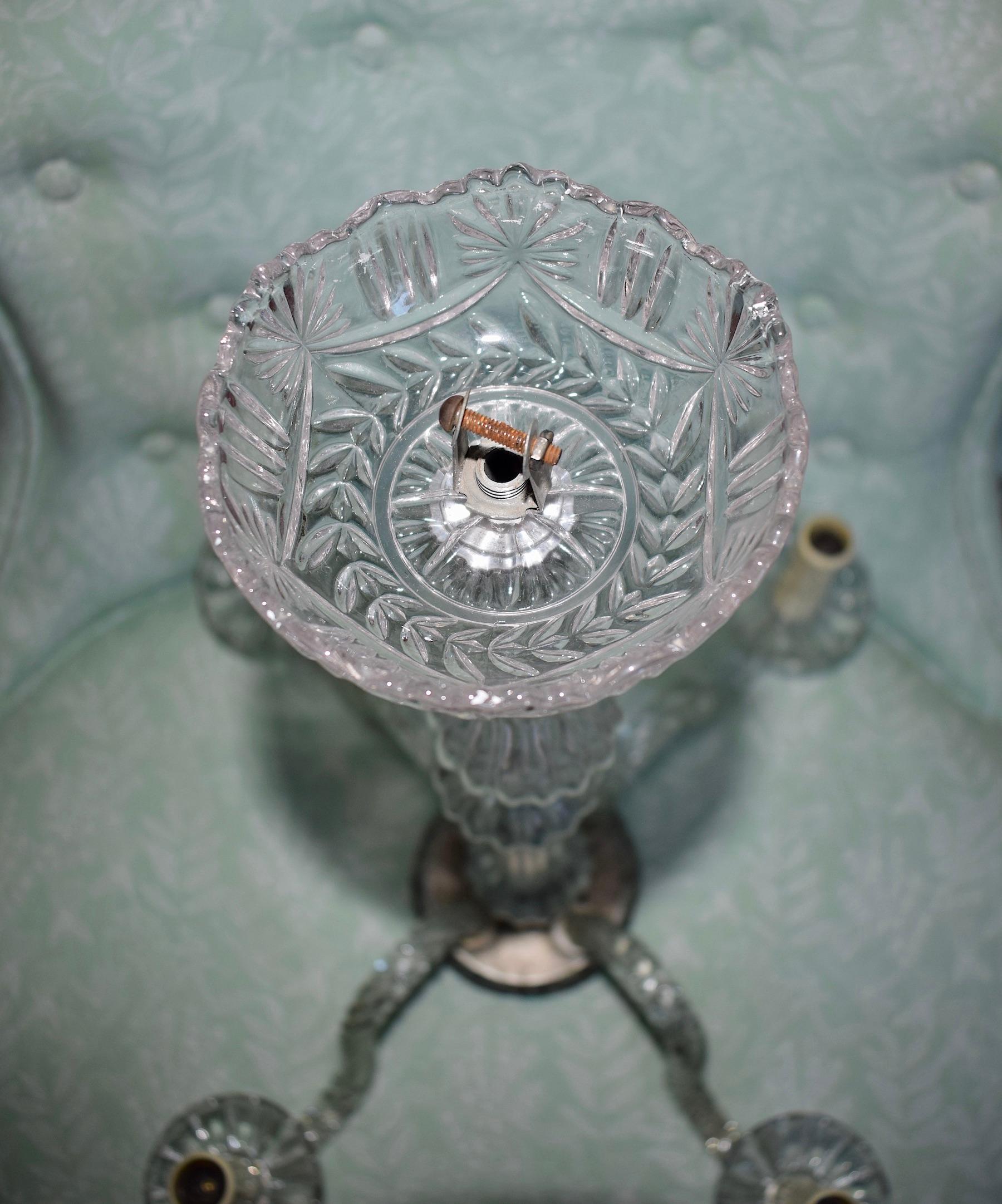Early 20th Century Glass Chandelier 8