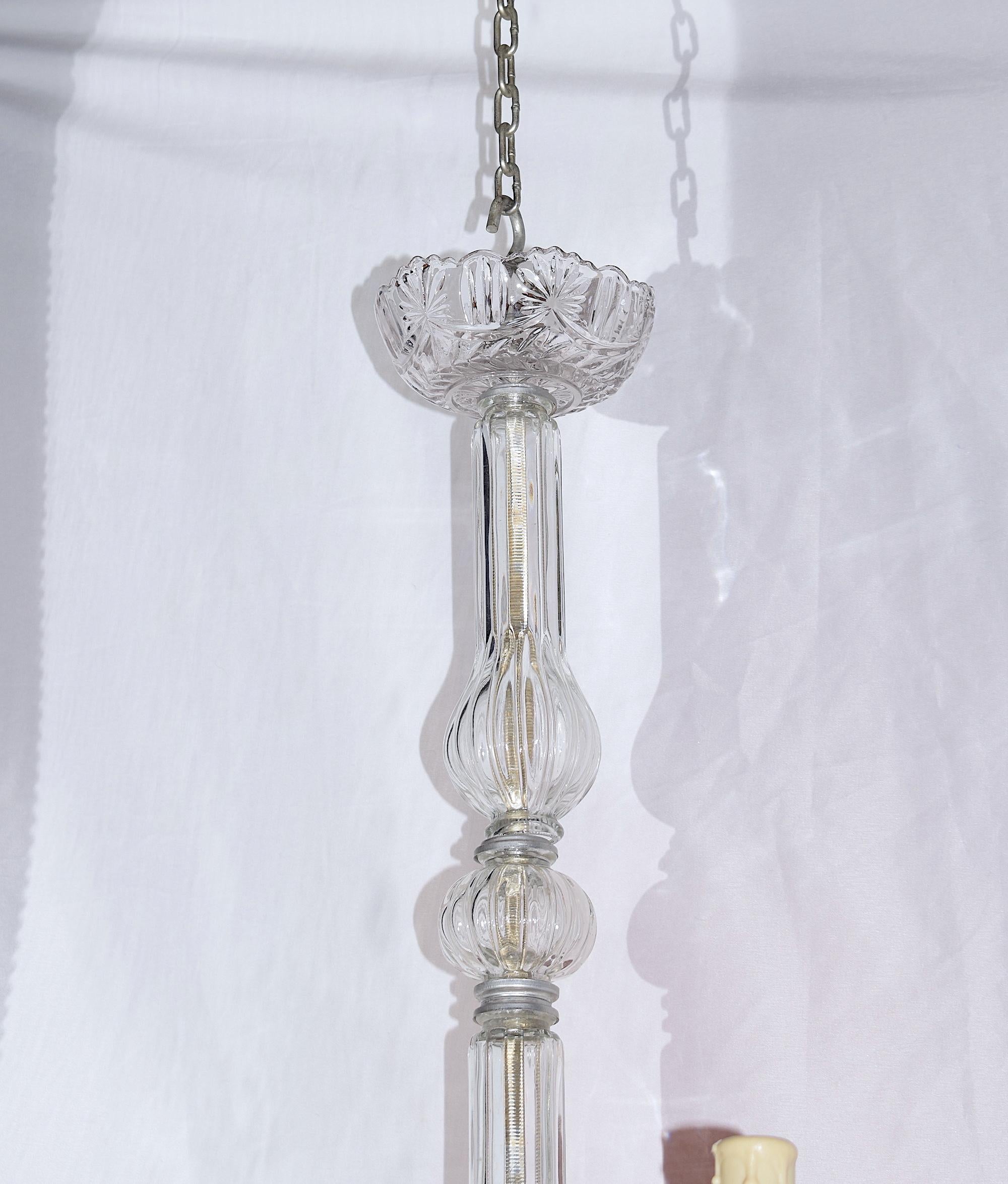 Italian Early 20th Century Glass Chandelier