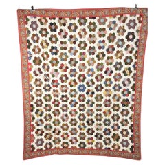 A early printed cotton quilt Patchwork - France Provence Circa 1840-1850
