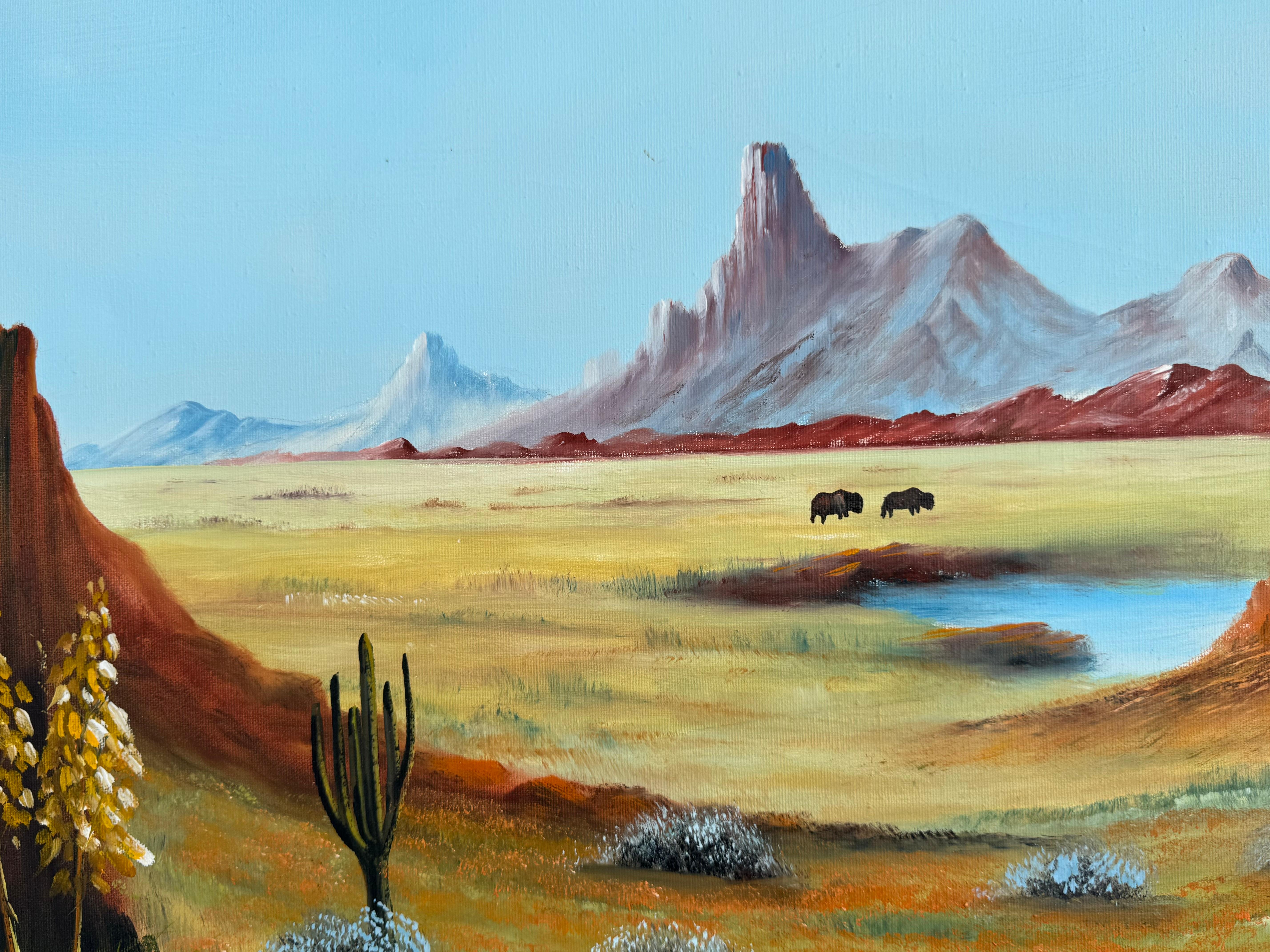 A. Edmiston Southwestern Landscape Acryl auf Leinwand 36