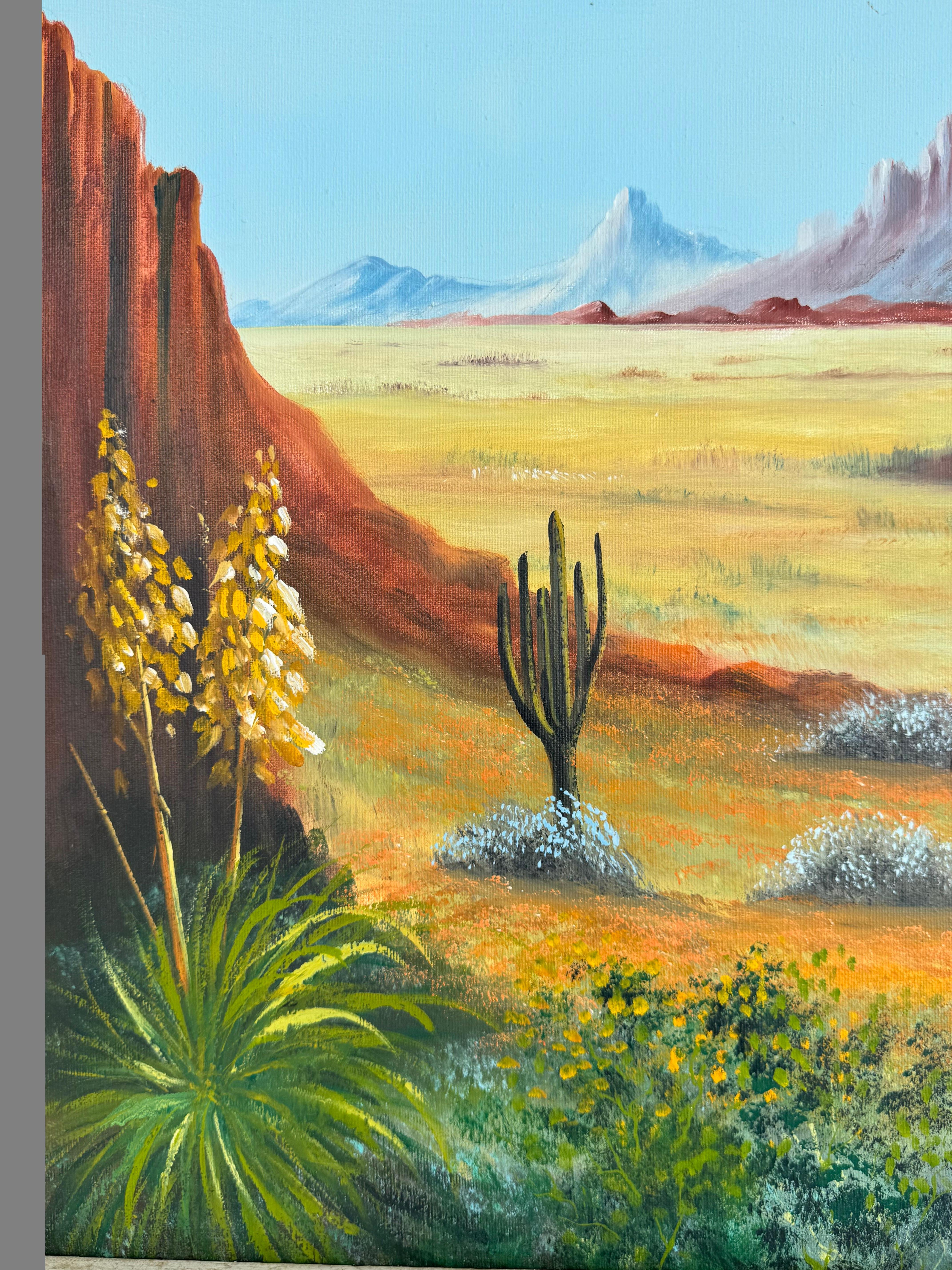 A. Edmiston Southwestern Landscape Acryl auf Leinwand 36
