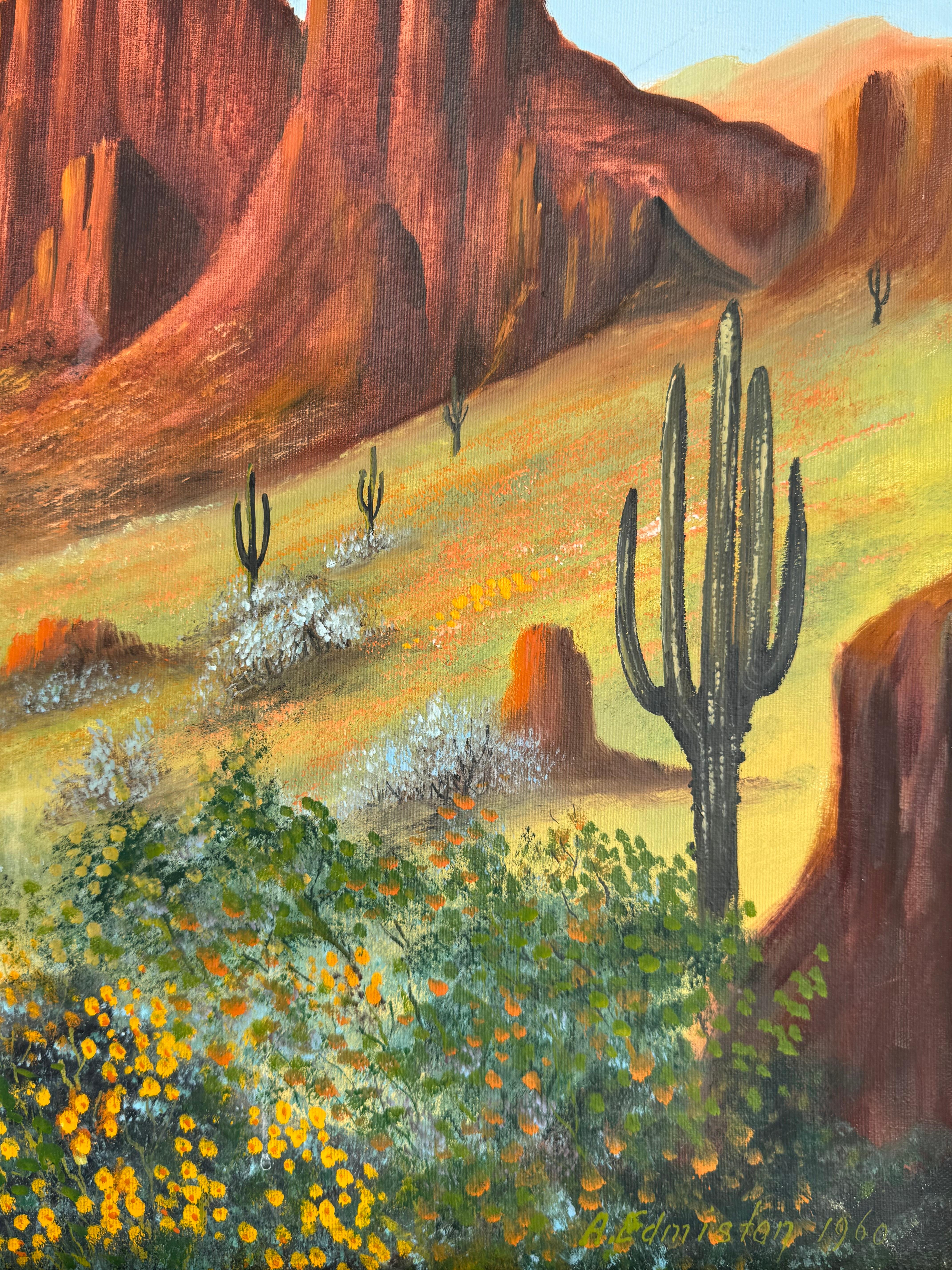 A. Edmiston Southwestern Landscape Acryl auf Leinwand 36