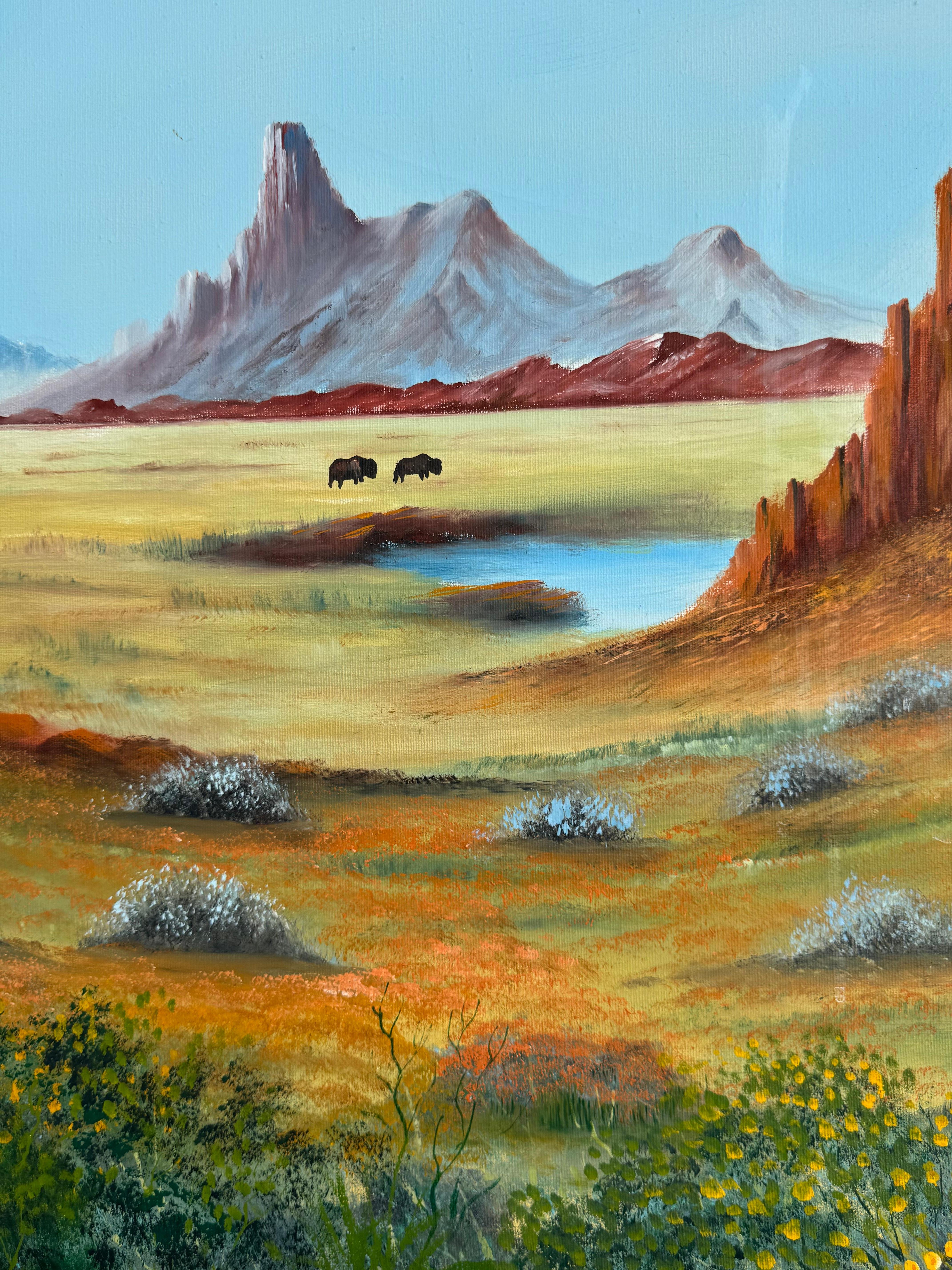 A. Edmiston Southwestern Landscape Acryl auf Leinwand 36