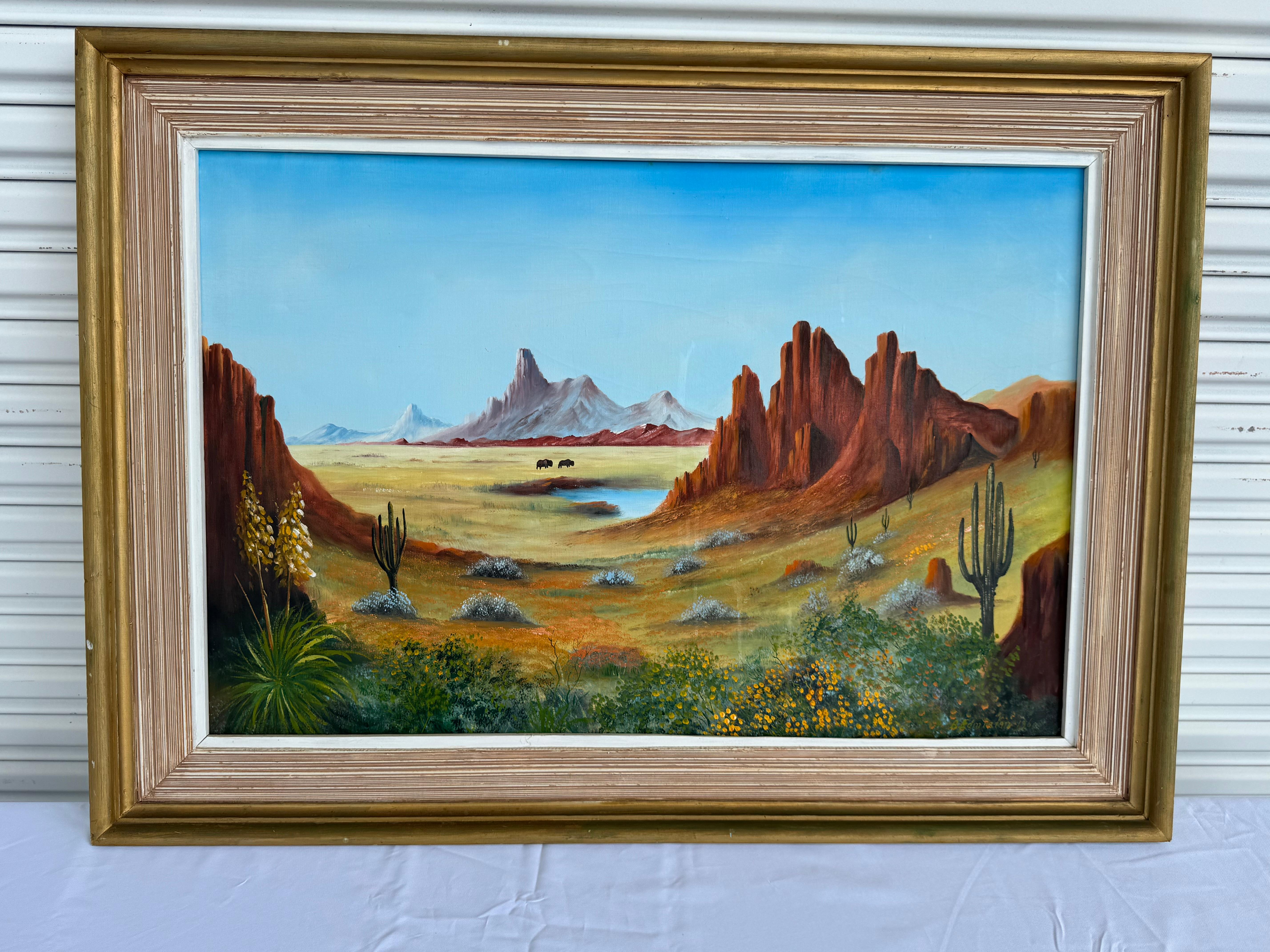 A. Edmiston Southwestern Landscape Acryl auf Leinwand 36