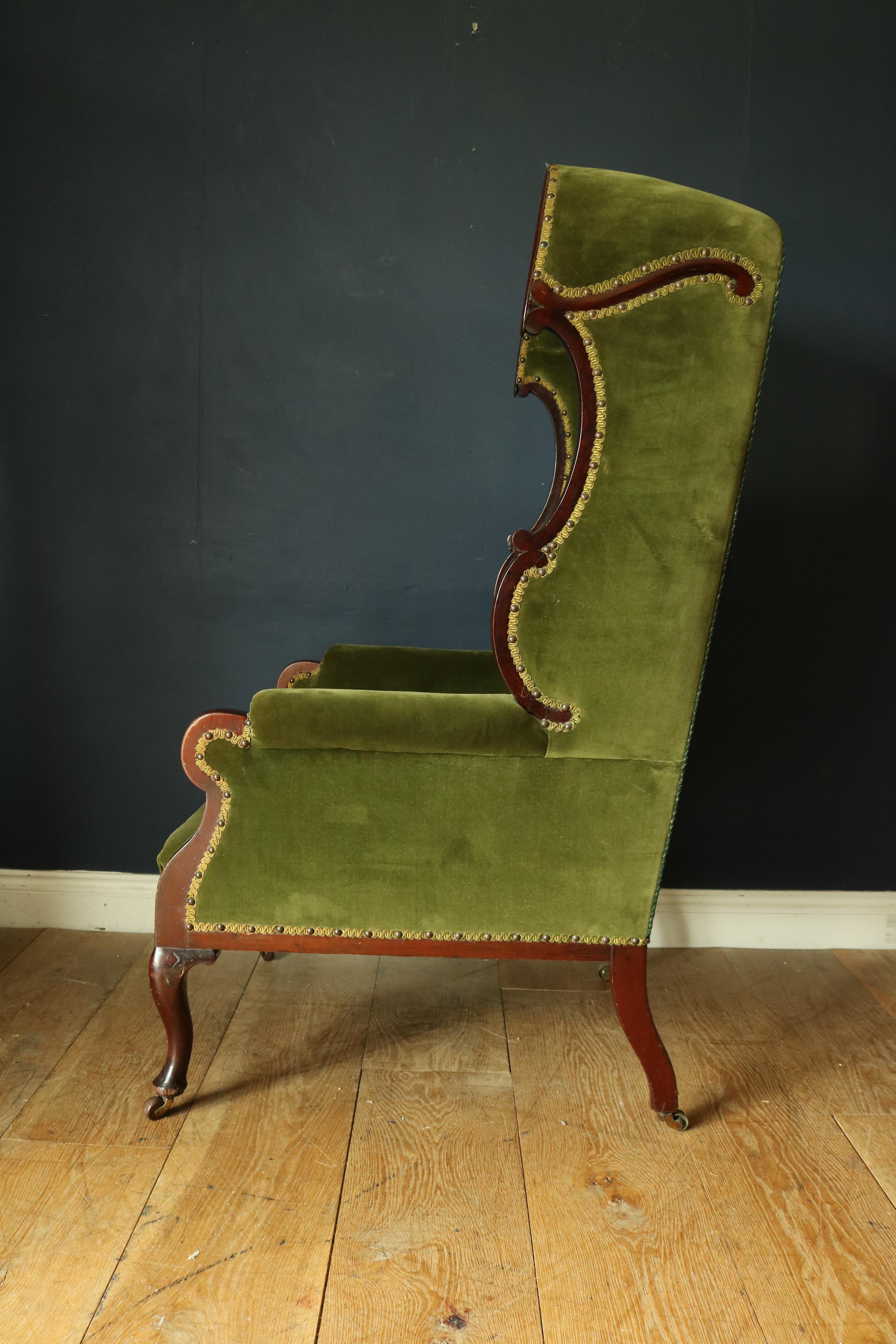 Edwardian Late 19th-Early 20th Century Mahogany Porters Chair