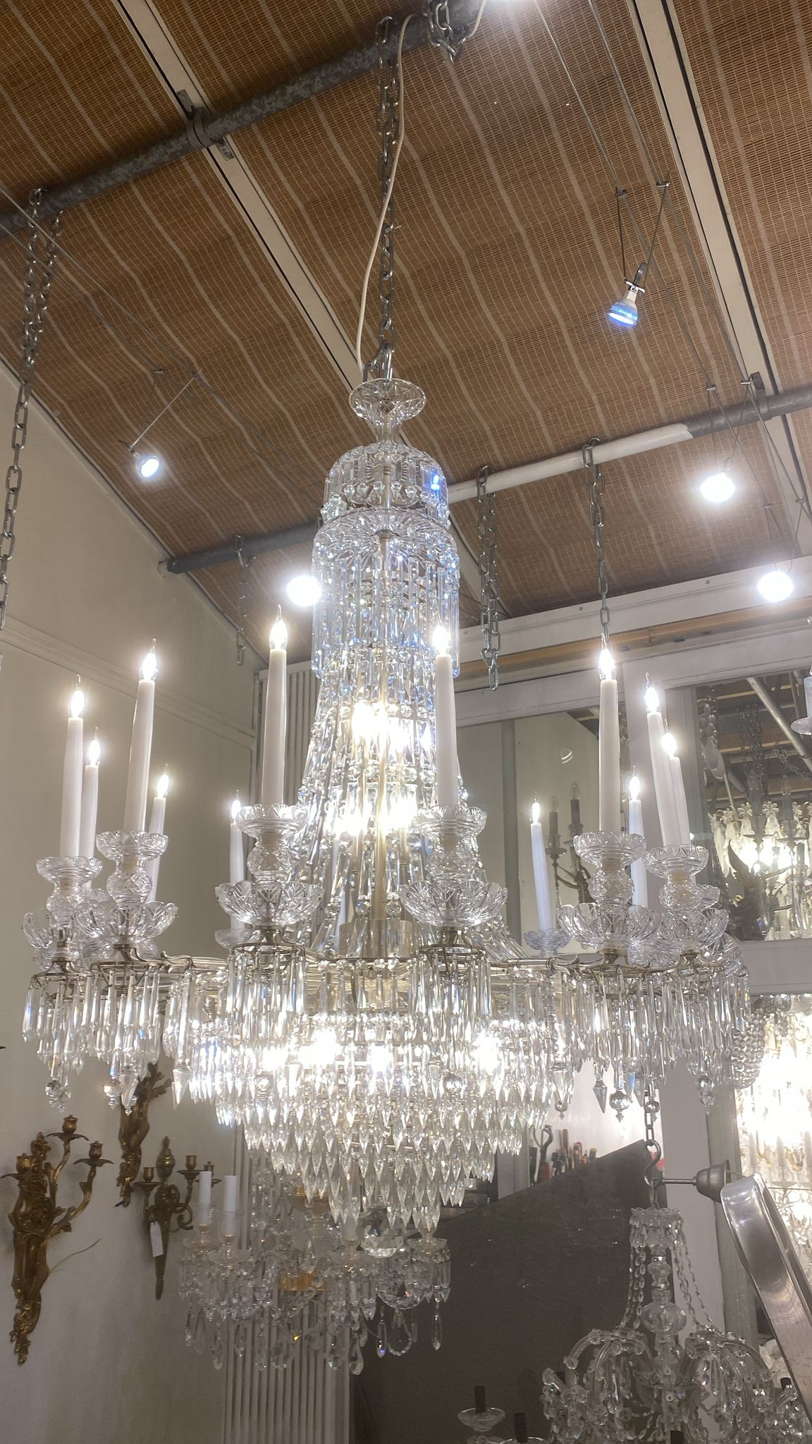 A Eight Light Regency Chandelier