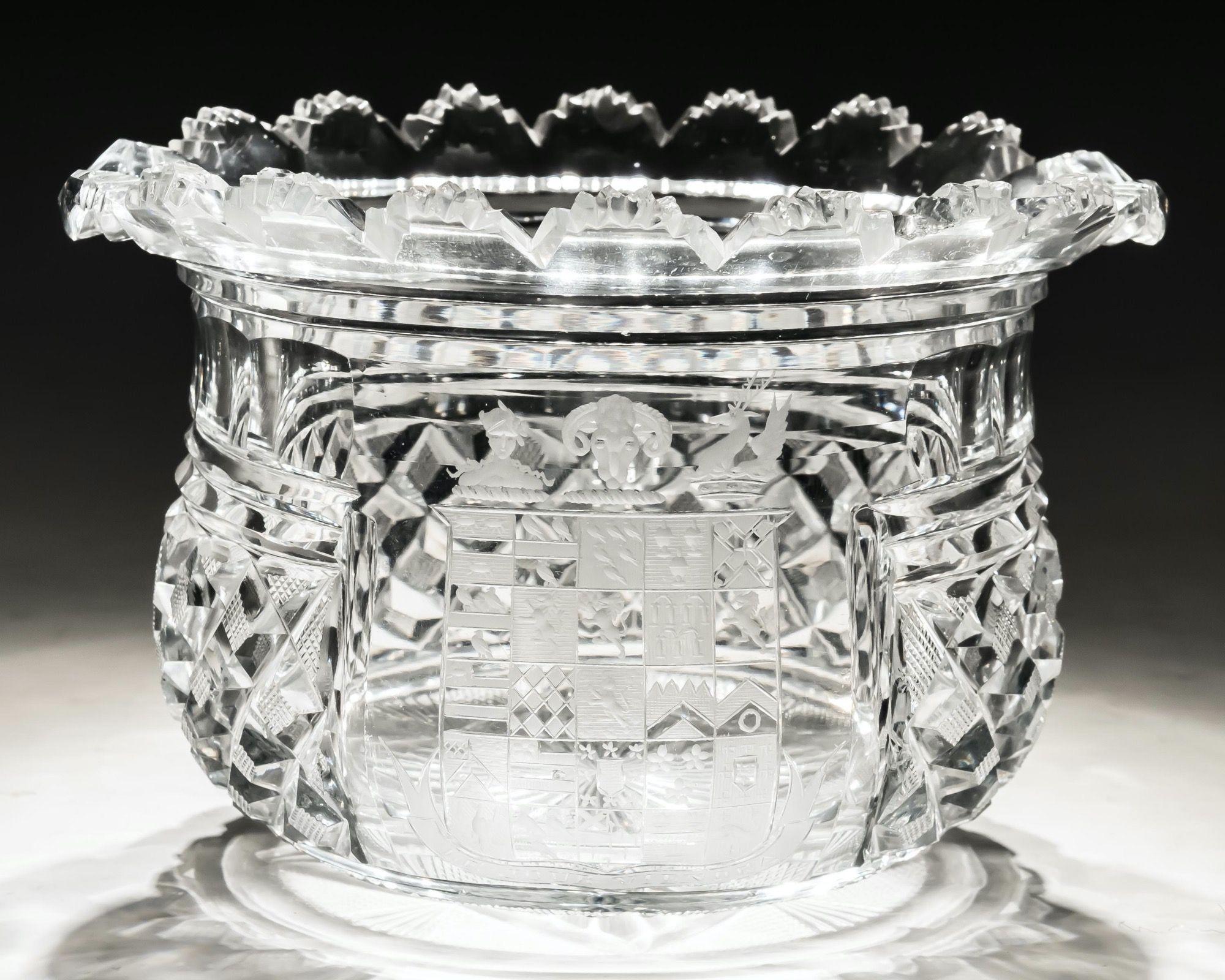 European A Elaborate Suite Of Regency Period Cut Glass From The Lambton Service