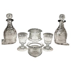 A Elaborate Suite Of Regency Period Cut Glass From The Lambton Service