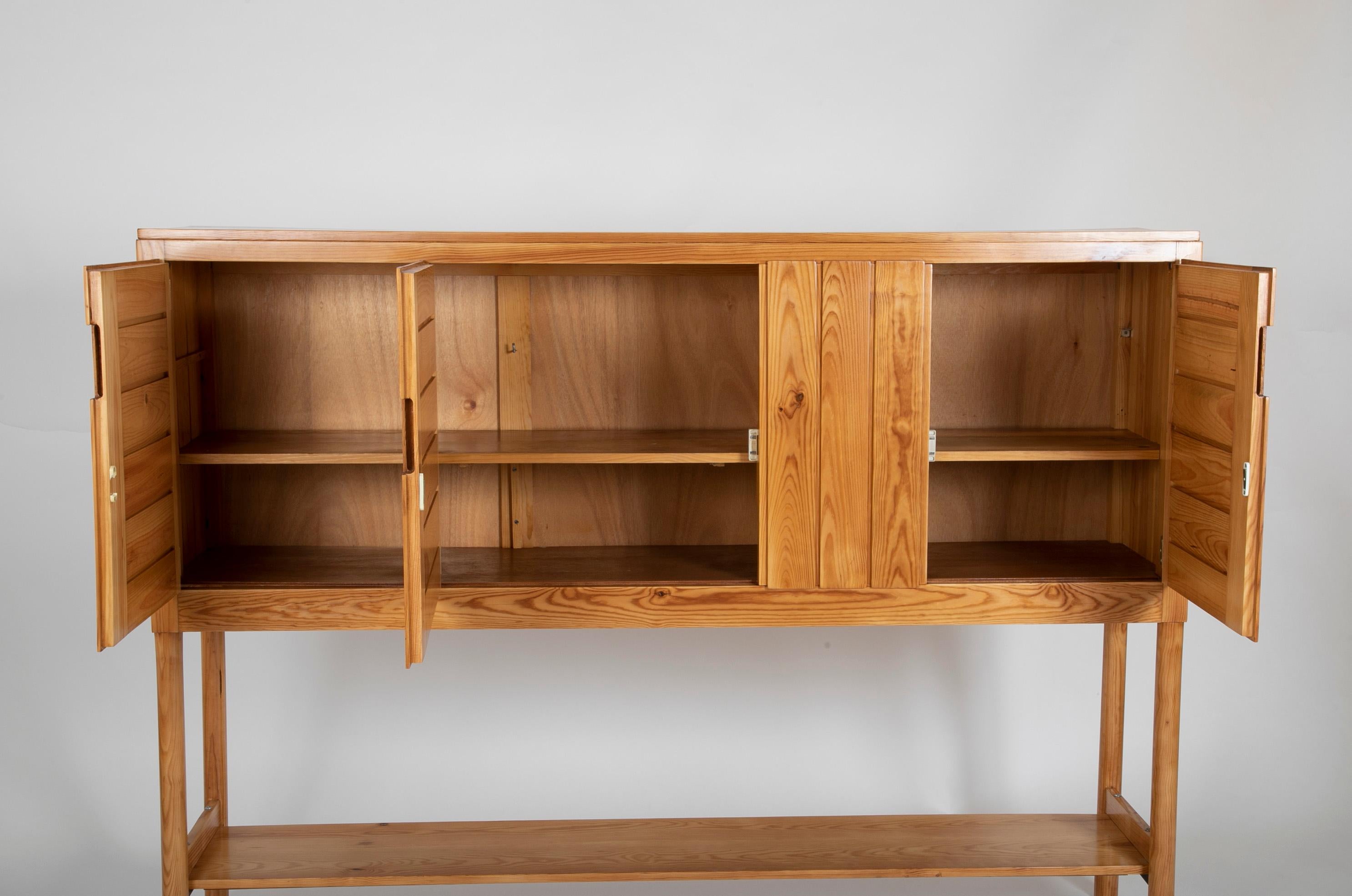 Elevated Fir Cabinet by Pierre Gautier-Delaye In Good Condition For Sale In Stamford, CT