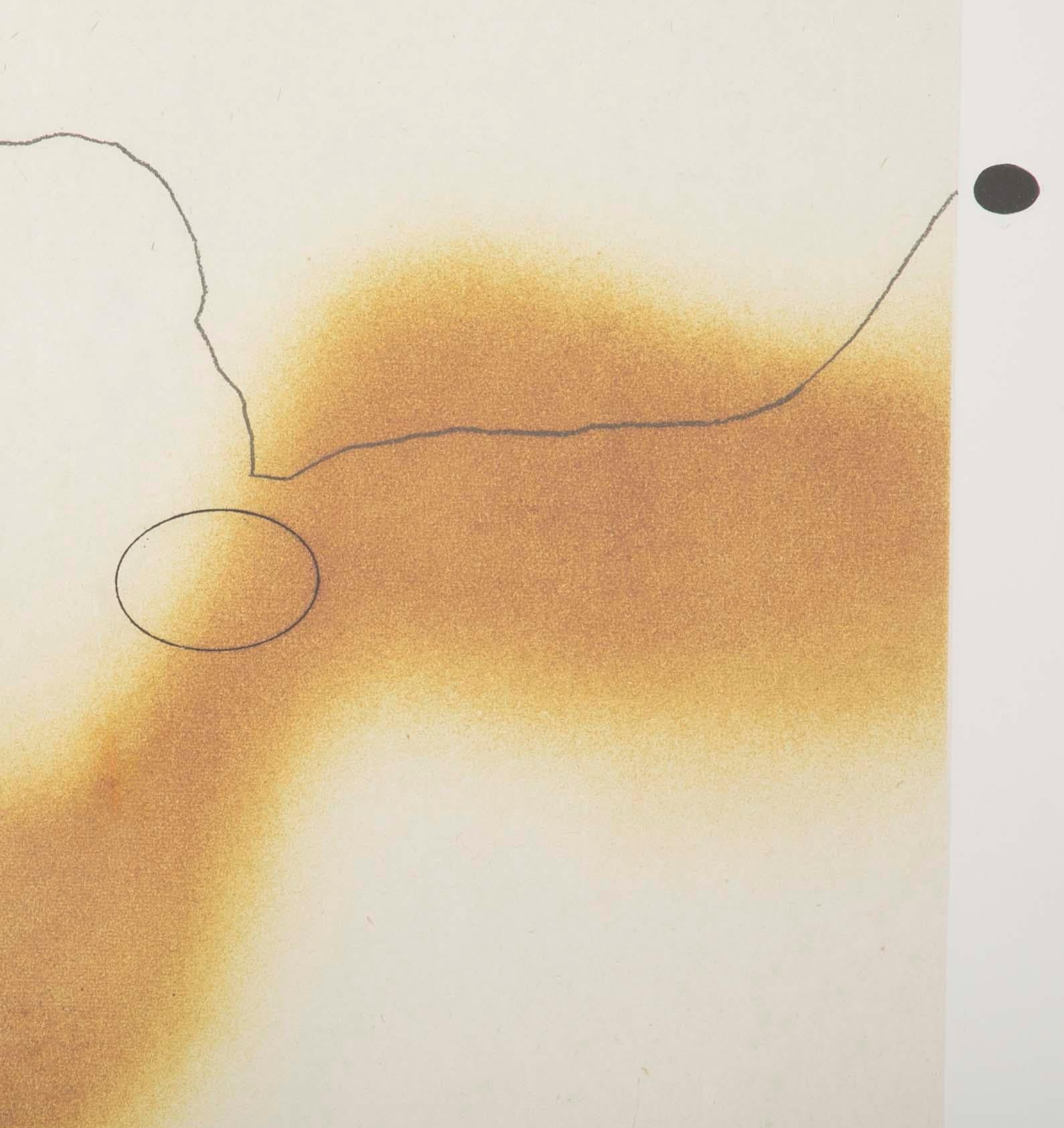 Etching with Aquatint and Collage by Victor Pasmore Titled 