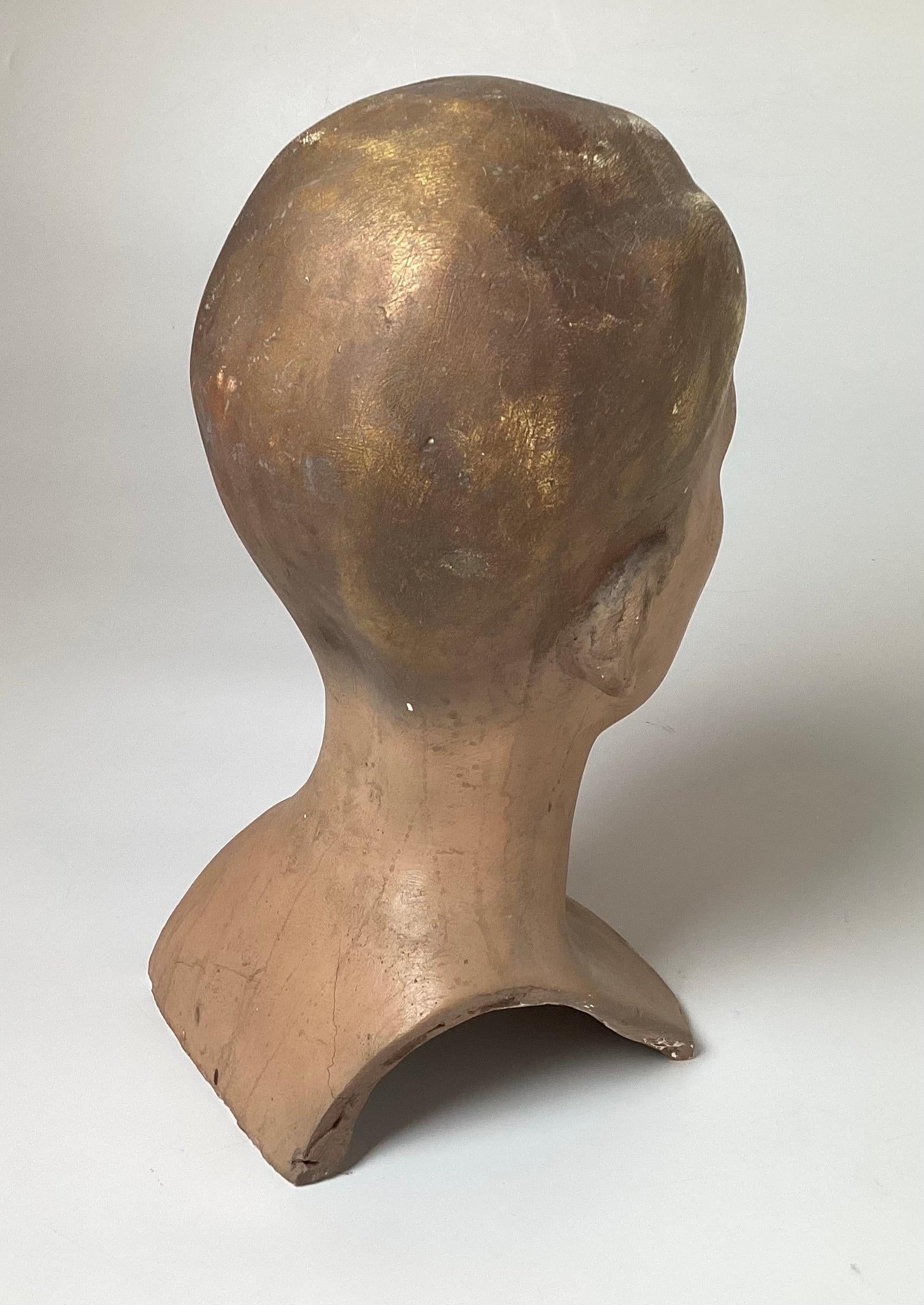 Hand-Painted European Young Male Mannequin Head