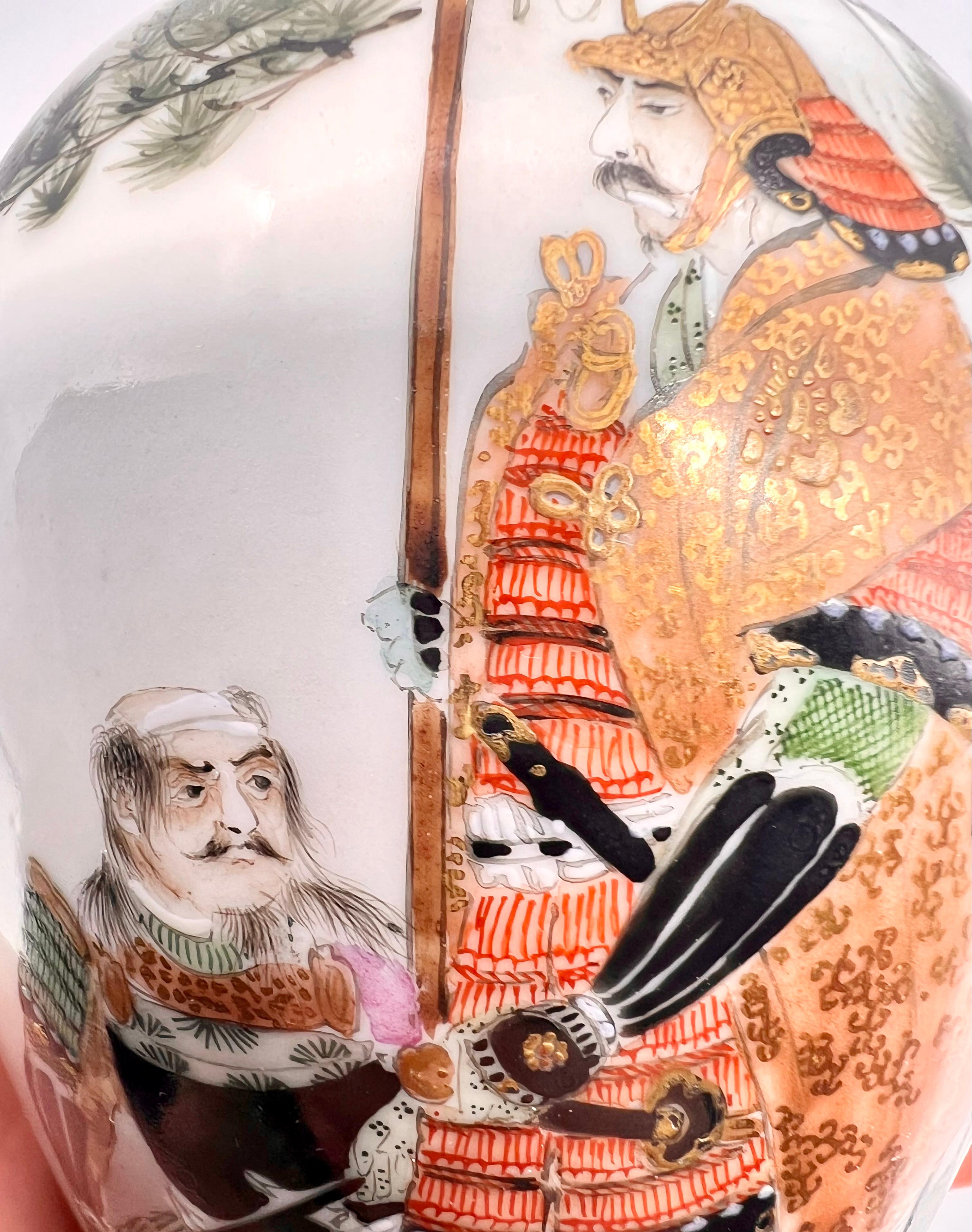 19th Century A exceptional pair of Japanese Arita Porcelain Vases. Meiji Era.Kutani, Satsuma
