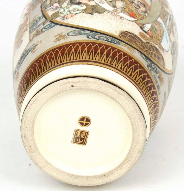 2 Vases Satsuma Japonais Rares - Période Meiji - Signés Kinkozan - Originaux