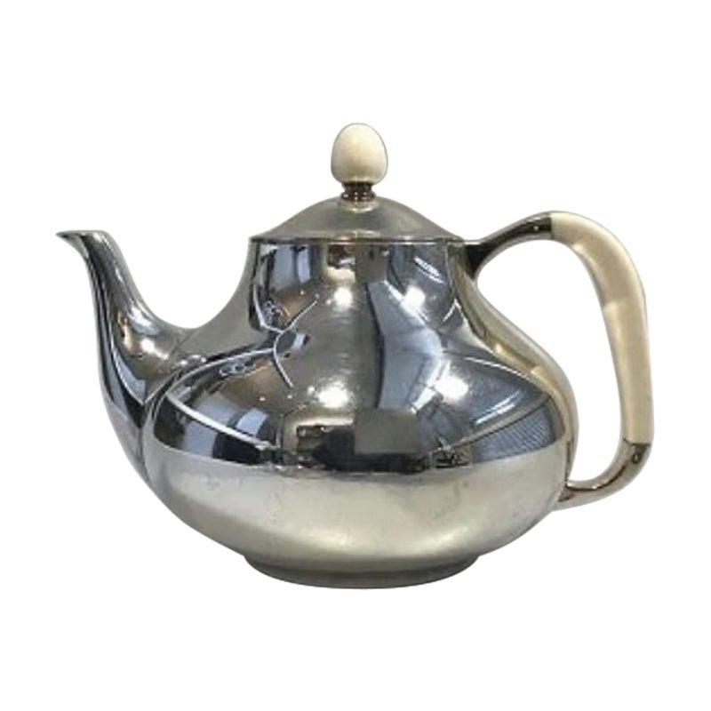 A. F. Rasmussen Sterling Silver Tea Pot For Sale