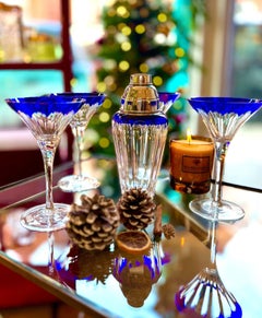 A Faberge "Grand Duke" cocktail set with cocktail shaker and four glasses