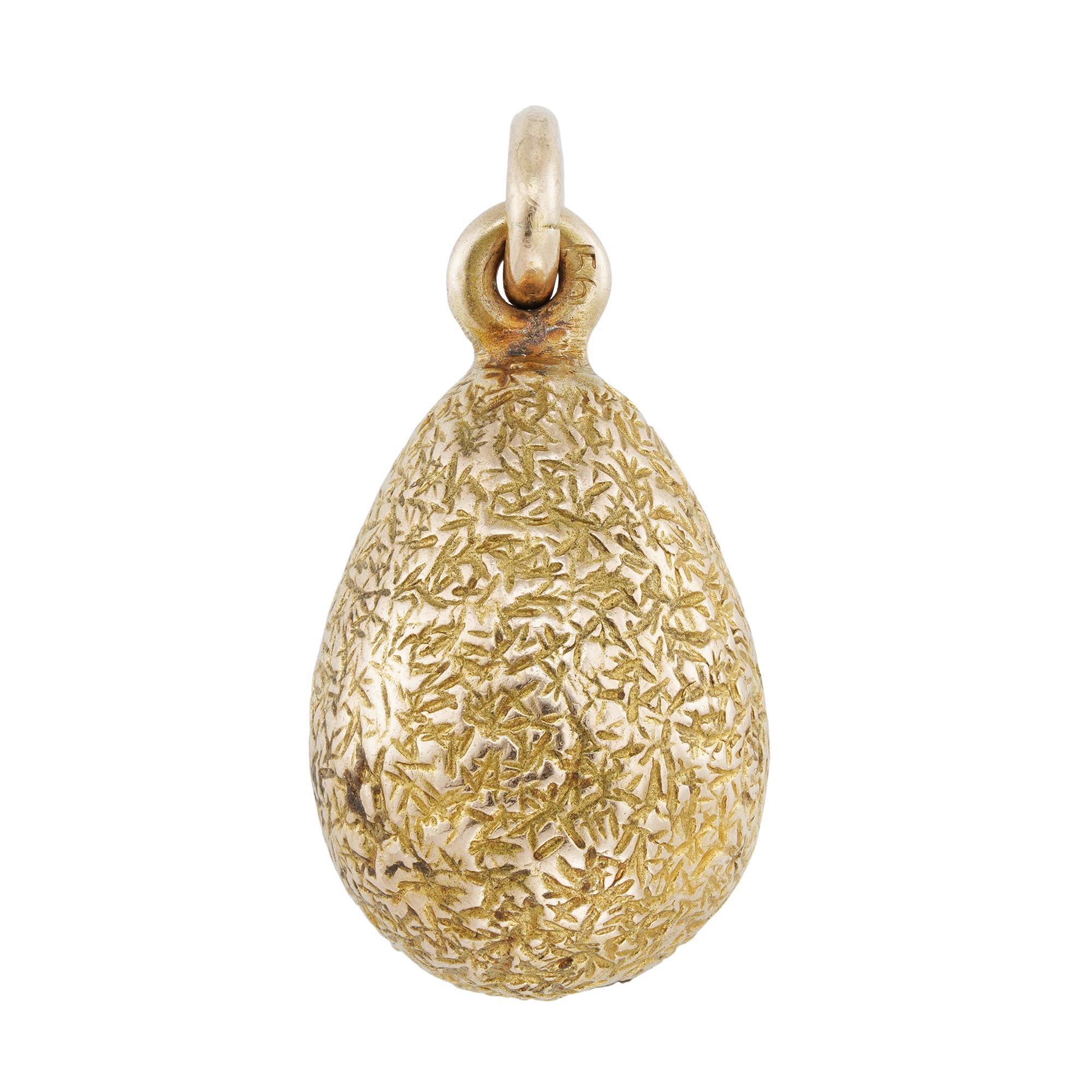 A Fabergé jewelled egg pendant In Good Condition In London, GB