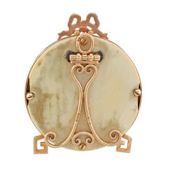 Cadre photo miniature en or jaune et rose de Fabergé