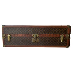 Antique A Fabulous 1920's Louis Vuitton Wardrobe Steamer Stencil Monogram Trunk