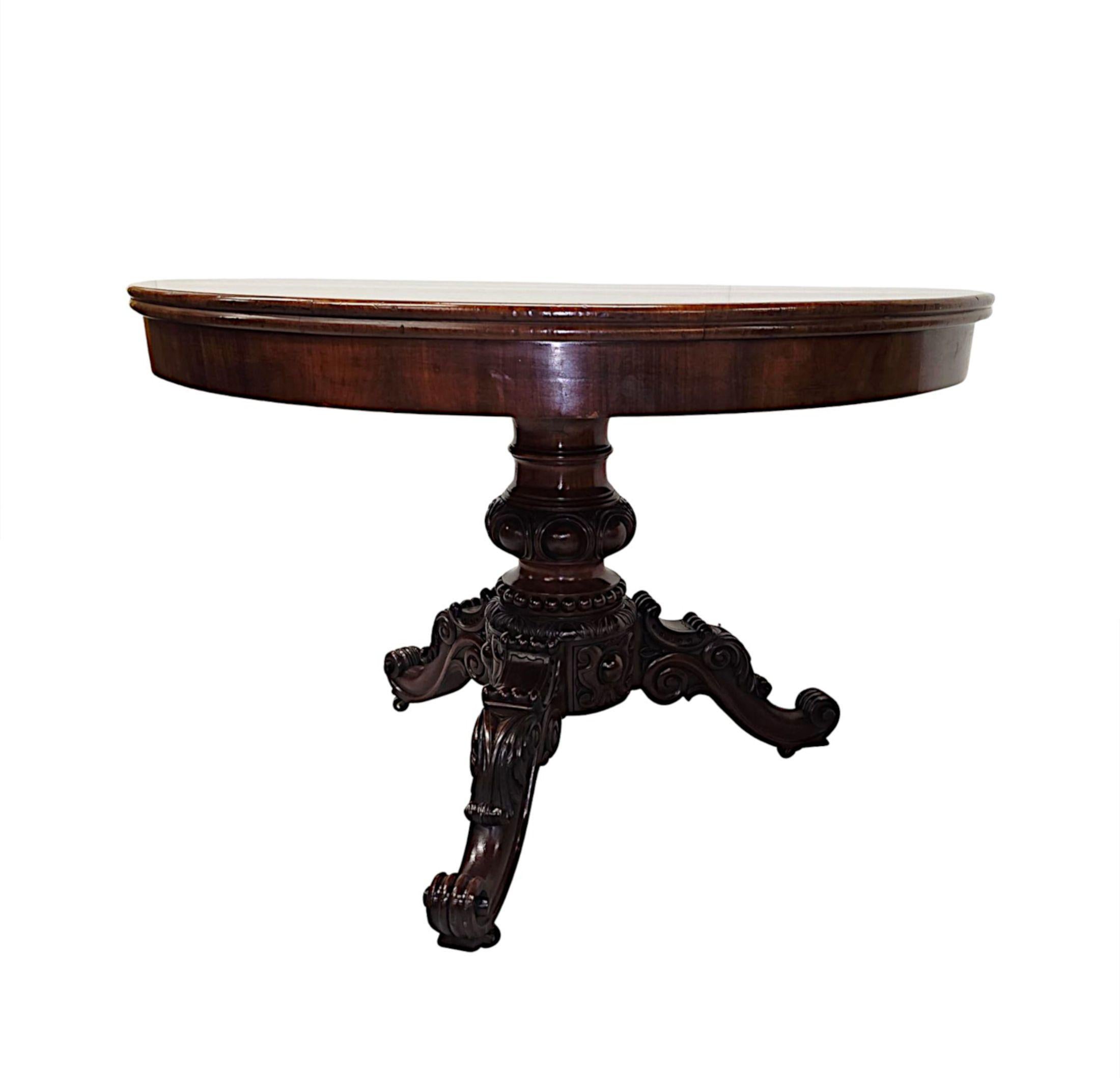 Fabuleuse table centrale du 19e siècle sur pied tripode Bon état - En vente à Dublin, IE