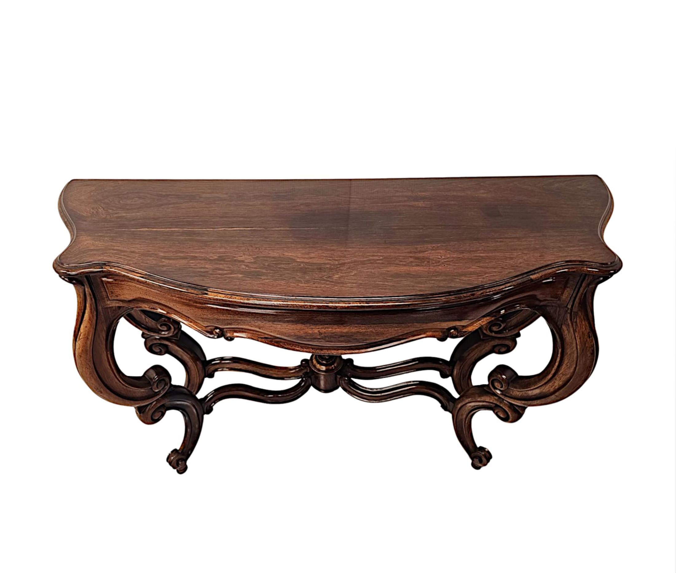 Fruitwood A Fabulous 19th Century Console Table  For Sale