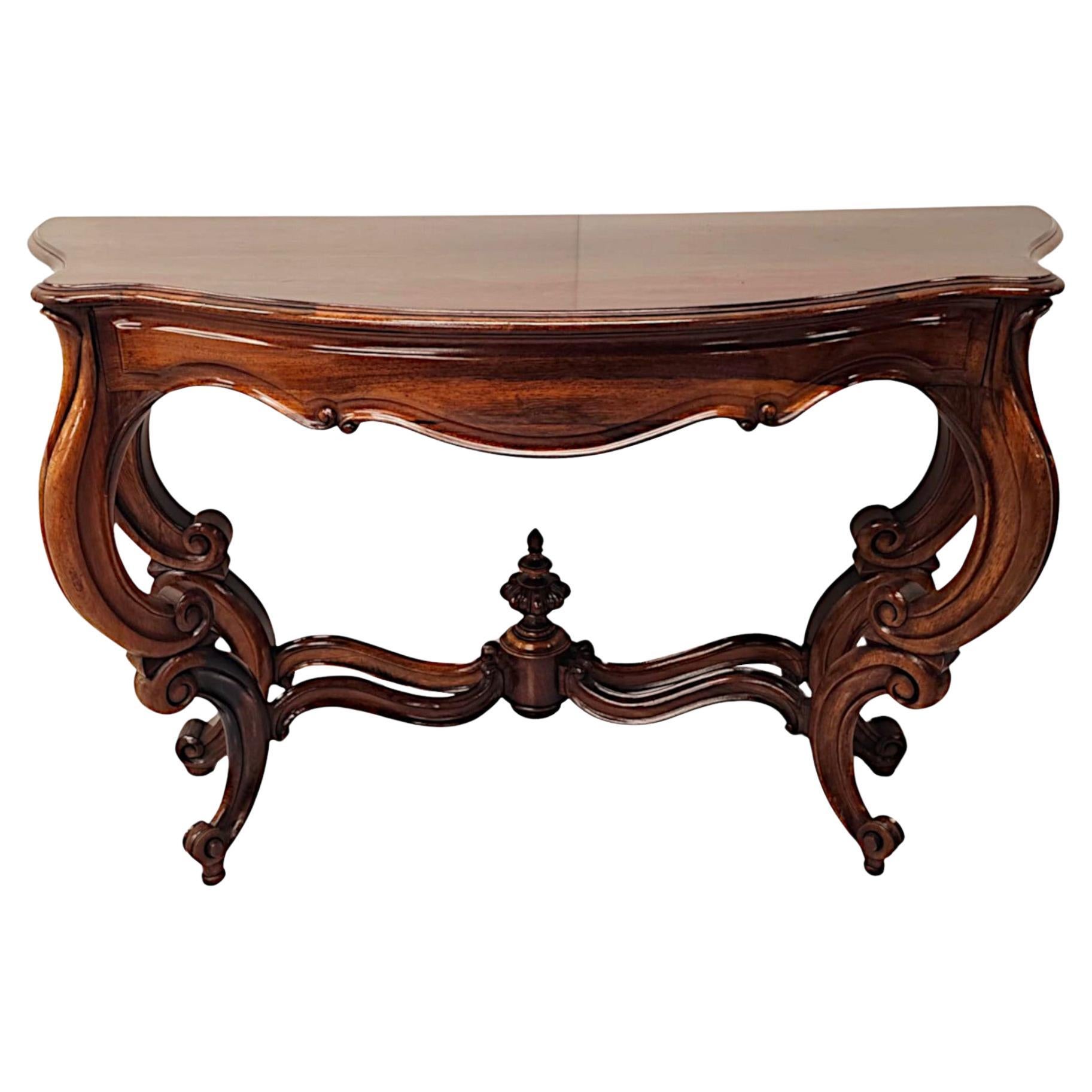 Fabuleuse table console du 19e siècle 
