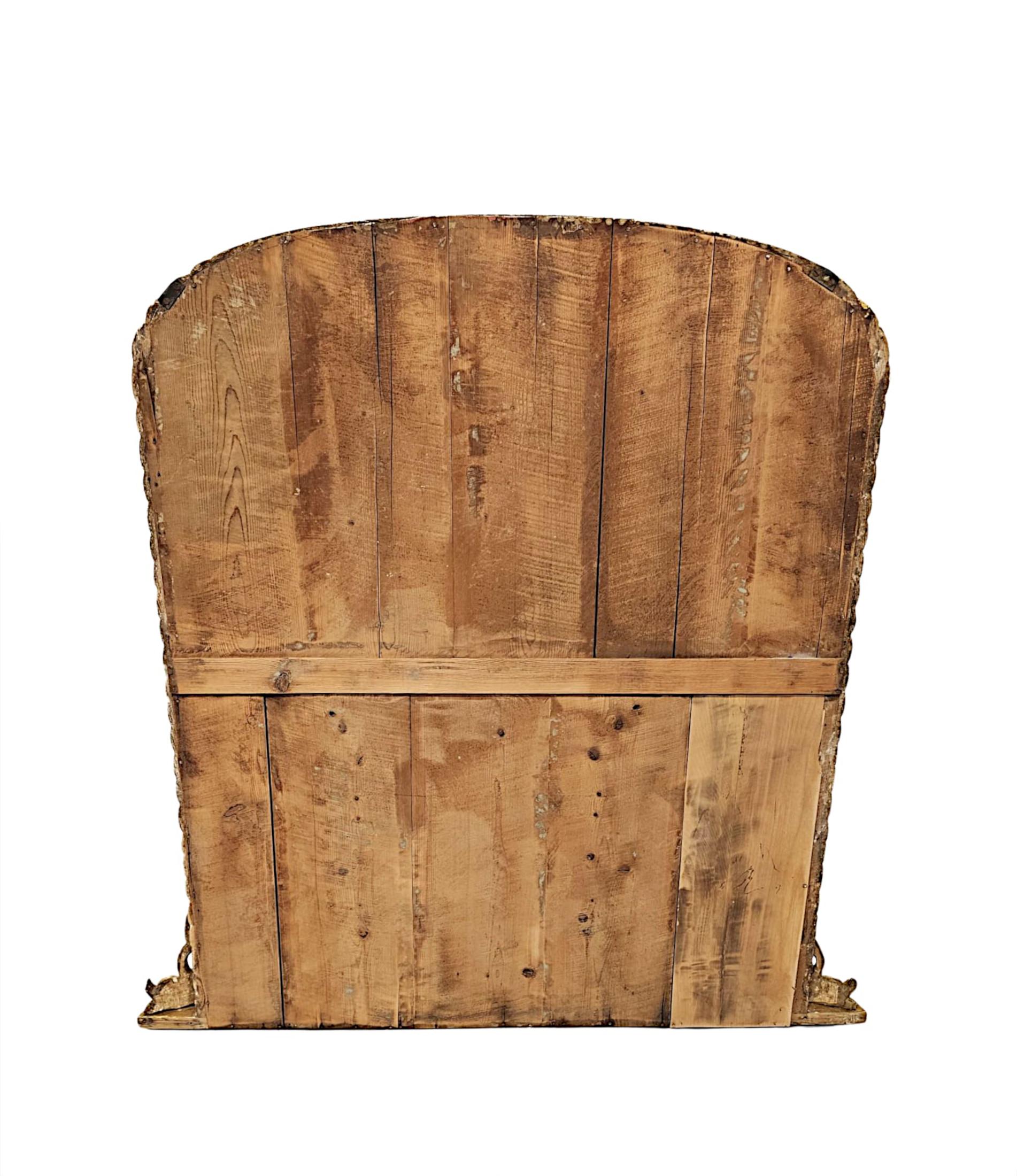 XIXe siècle Fabuleux miroir à trumeau en bois doré élégant du 19e siècle en vente