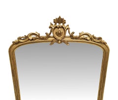 Fabulous 19th Century Giltwood Arch Top Overmantle Mirror