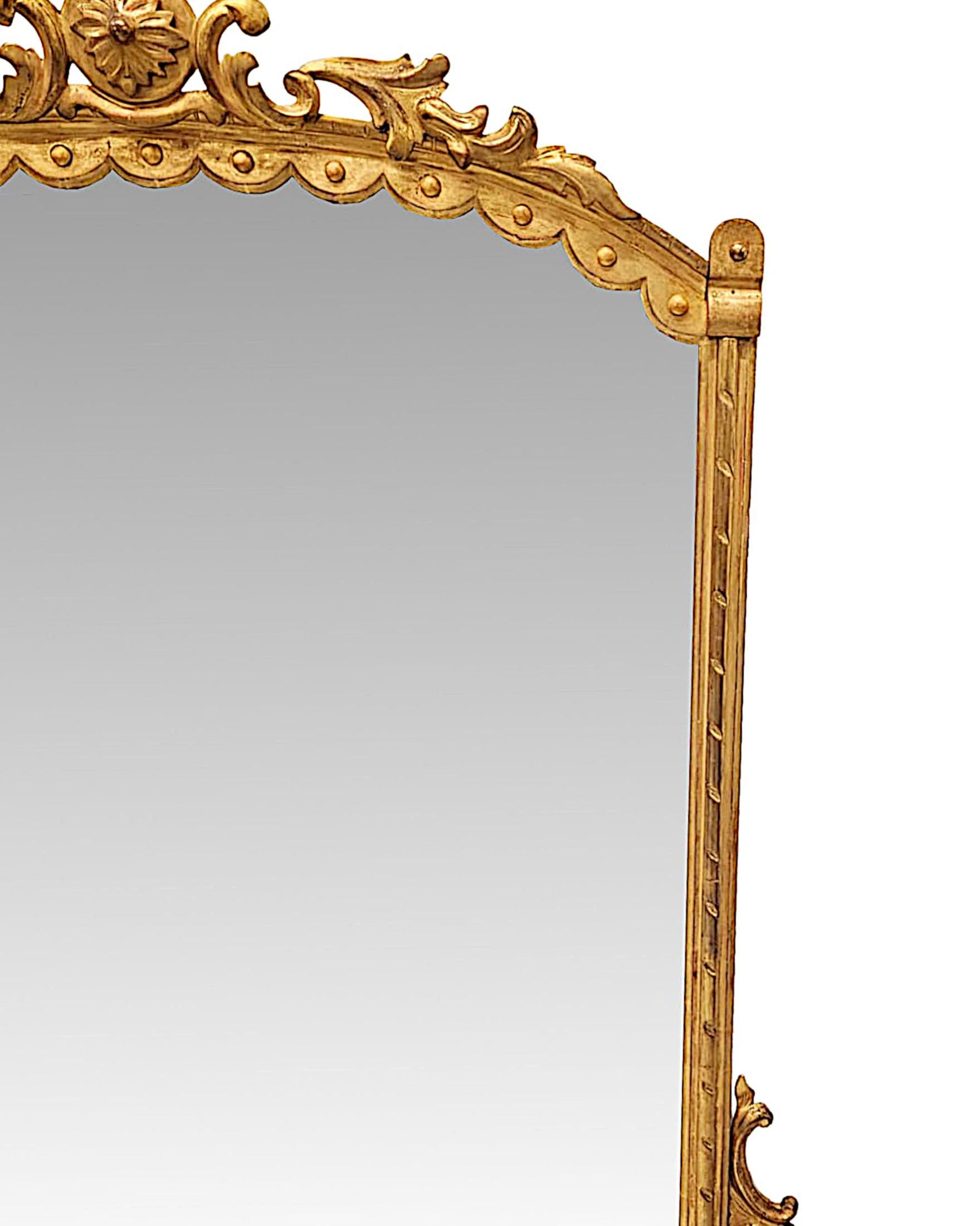 English A Fabulous 19th Century Giltwood Overmantel Mirror For Sale