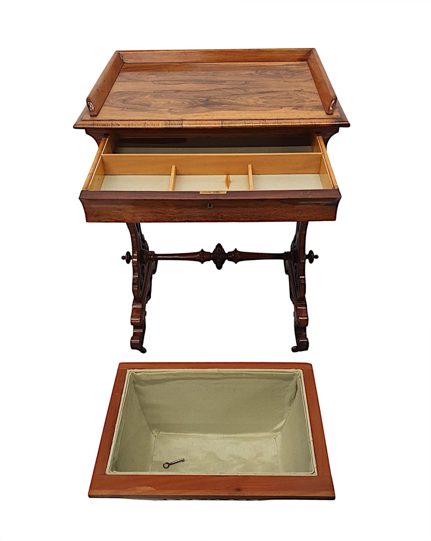 Fabulous 19th Century Ladies Work Table For Sale 1