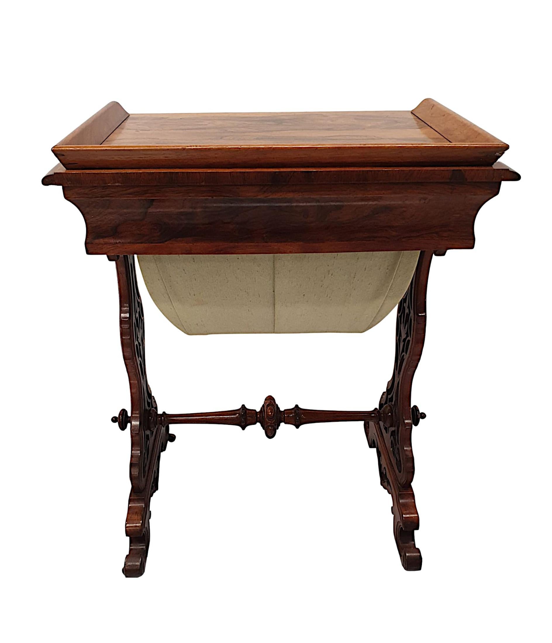 Fabulous 19th Century Ladies Work Table For Sale 2