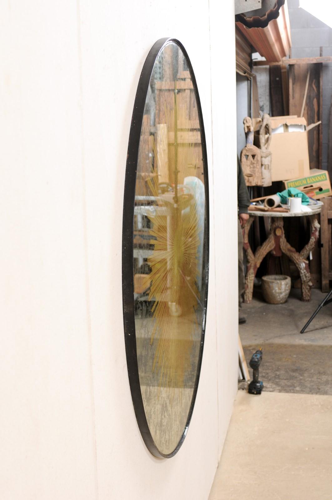 Fabelhafter handwerklich hergestellter Verre Églomisé-Spiegel mit Sonnenschliff 4