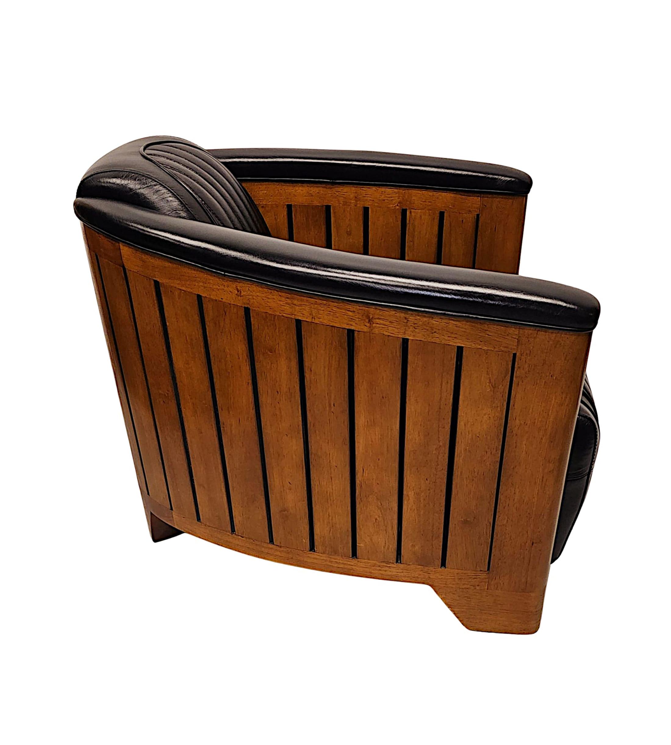 A Fabulous Club Armchair in the Art Deco Style For Sale 1