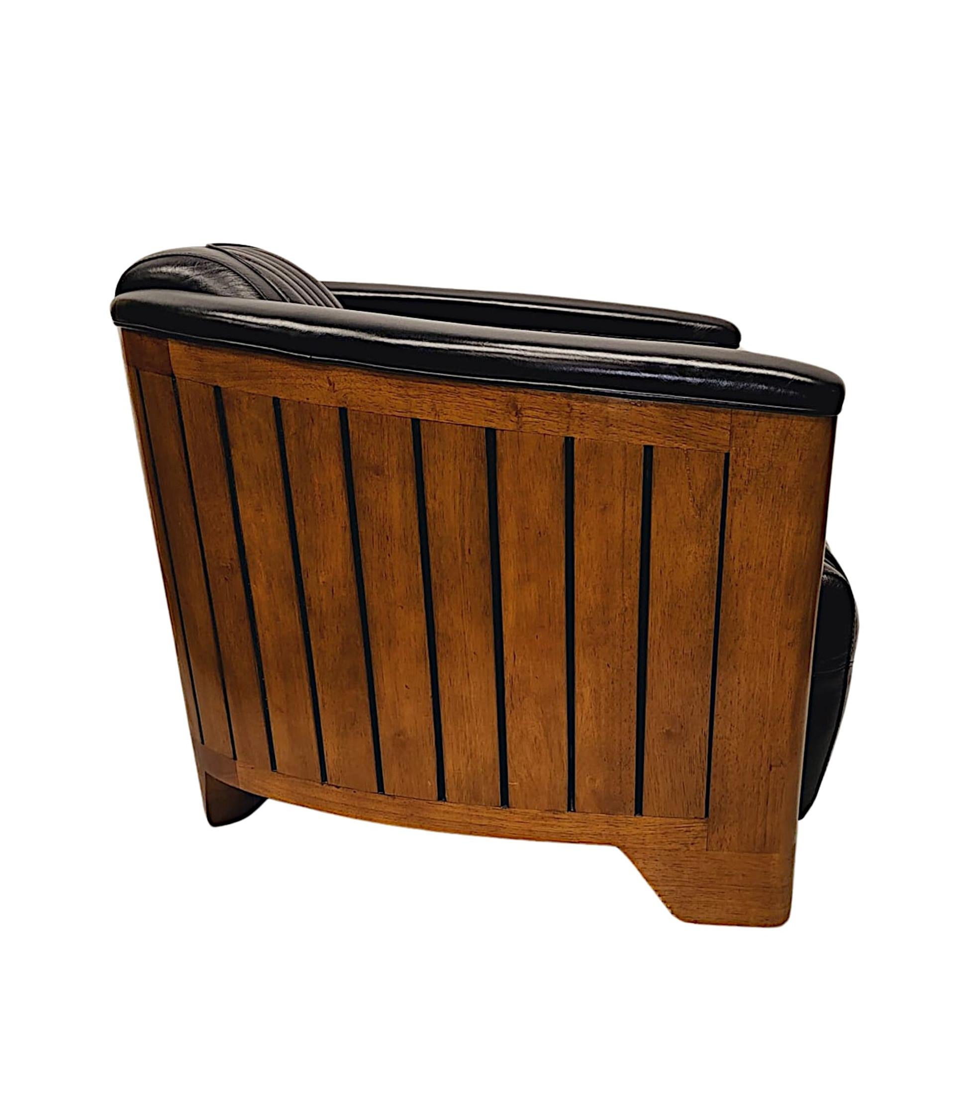 A Fabulous Club Armchair in the Art Deco Style For Sale 2