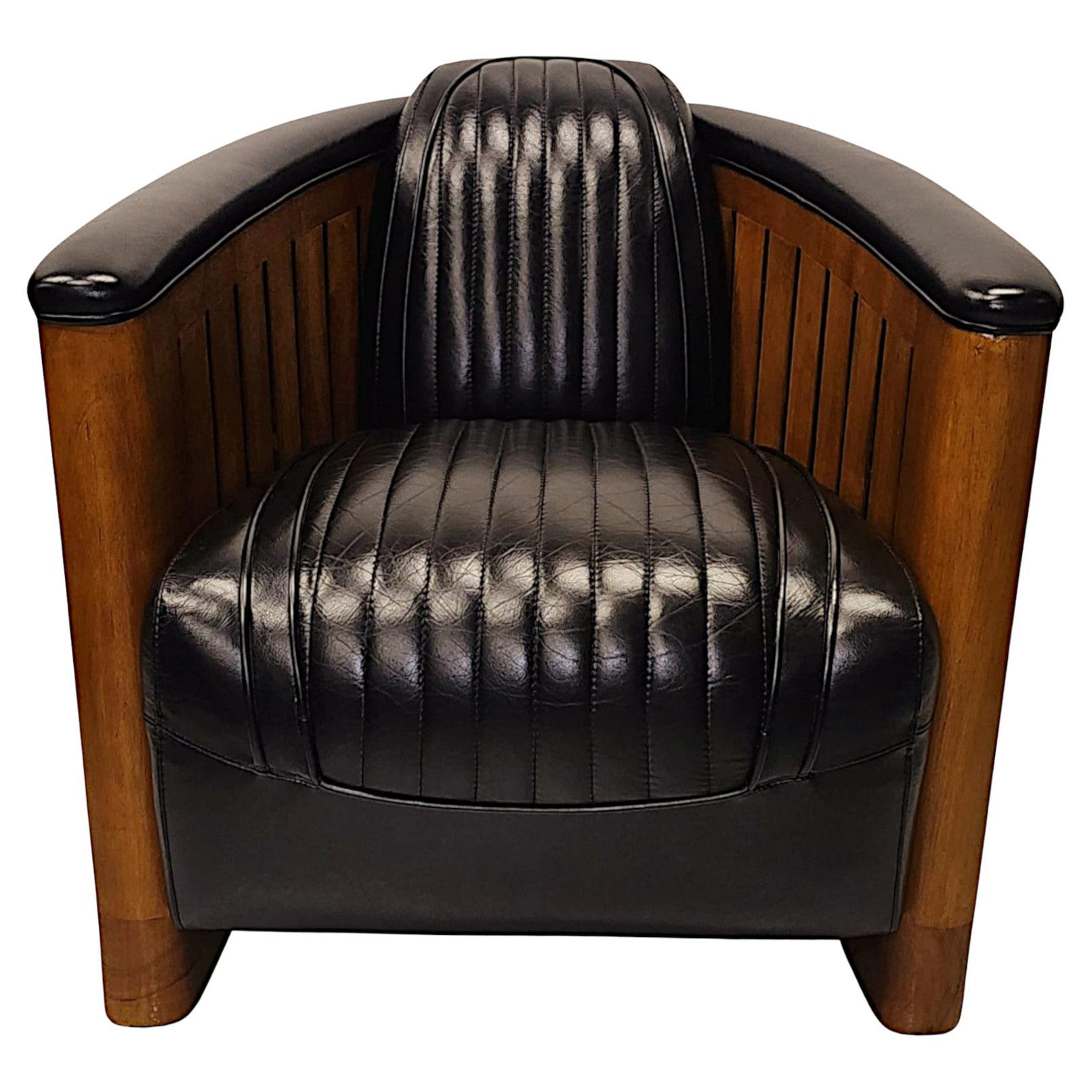 A Fabulous Club Armchair in the Art Deco Style