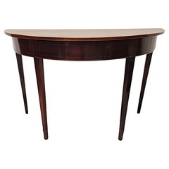 A Fabulous Early 19th Century Georgian Demi-Lune Console Table