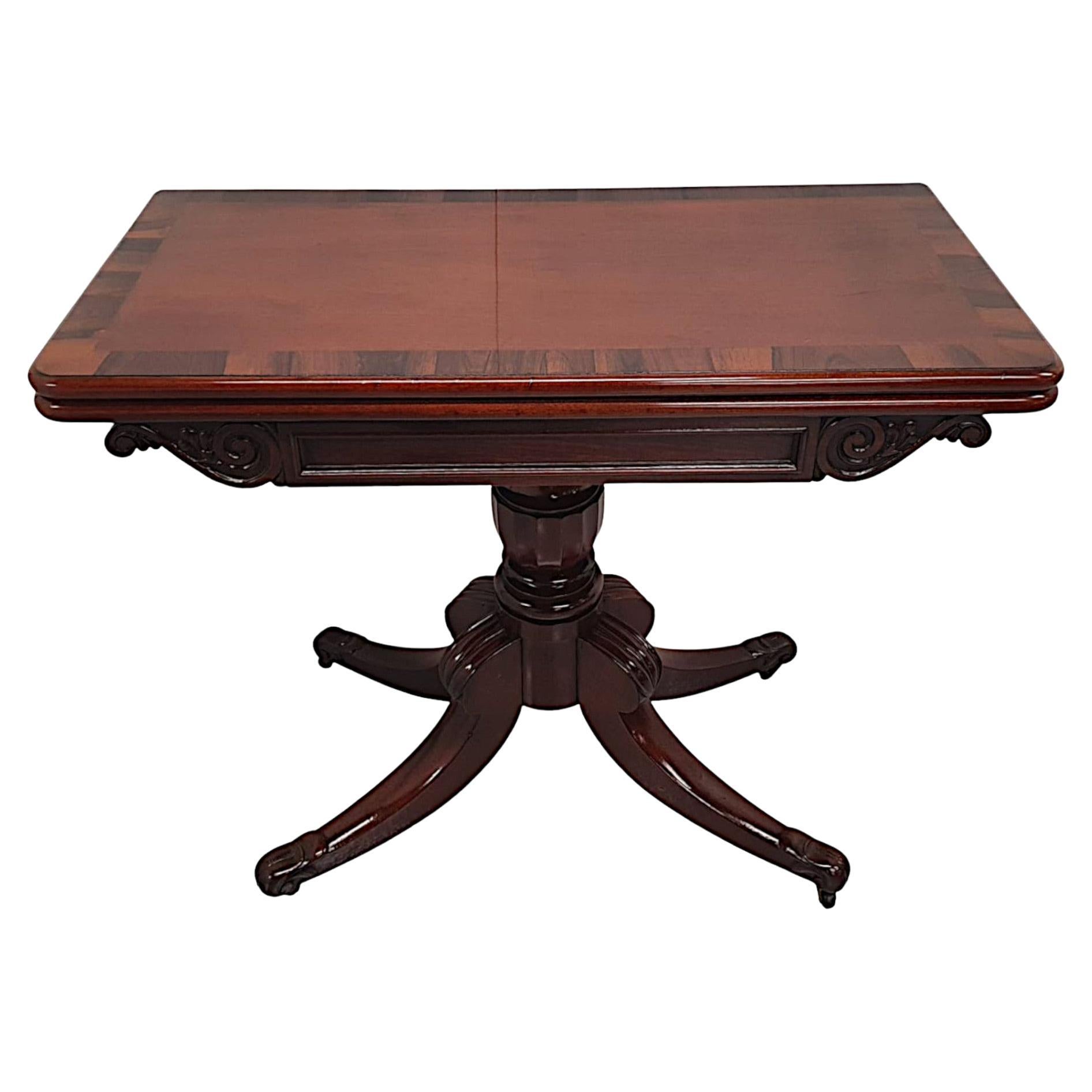  A Fabulous Early 19th Century Irish Regency Turn Over Leaf Tea Table  For Sale