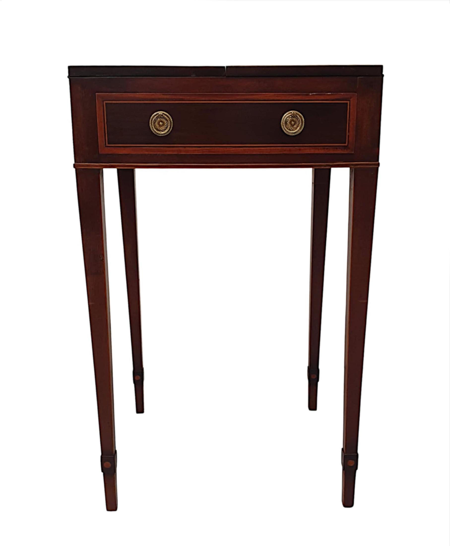 English Fabulous Early 19th Century Regency Inlaid Card Table For Sale