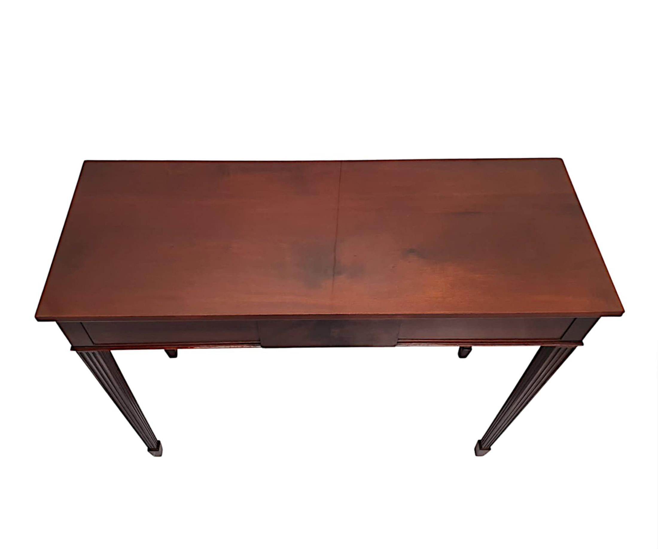 Mahogany Fabulous Early 20th Century Console or Hall Table For Sale
