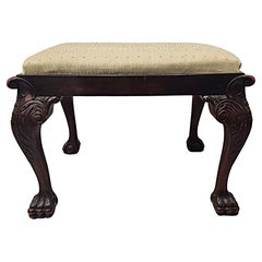 A Fabulous Early 20th Century Stool in the Georgian Irish Style