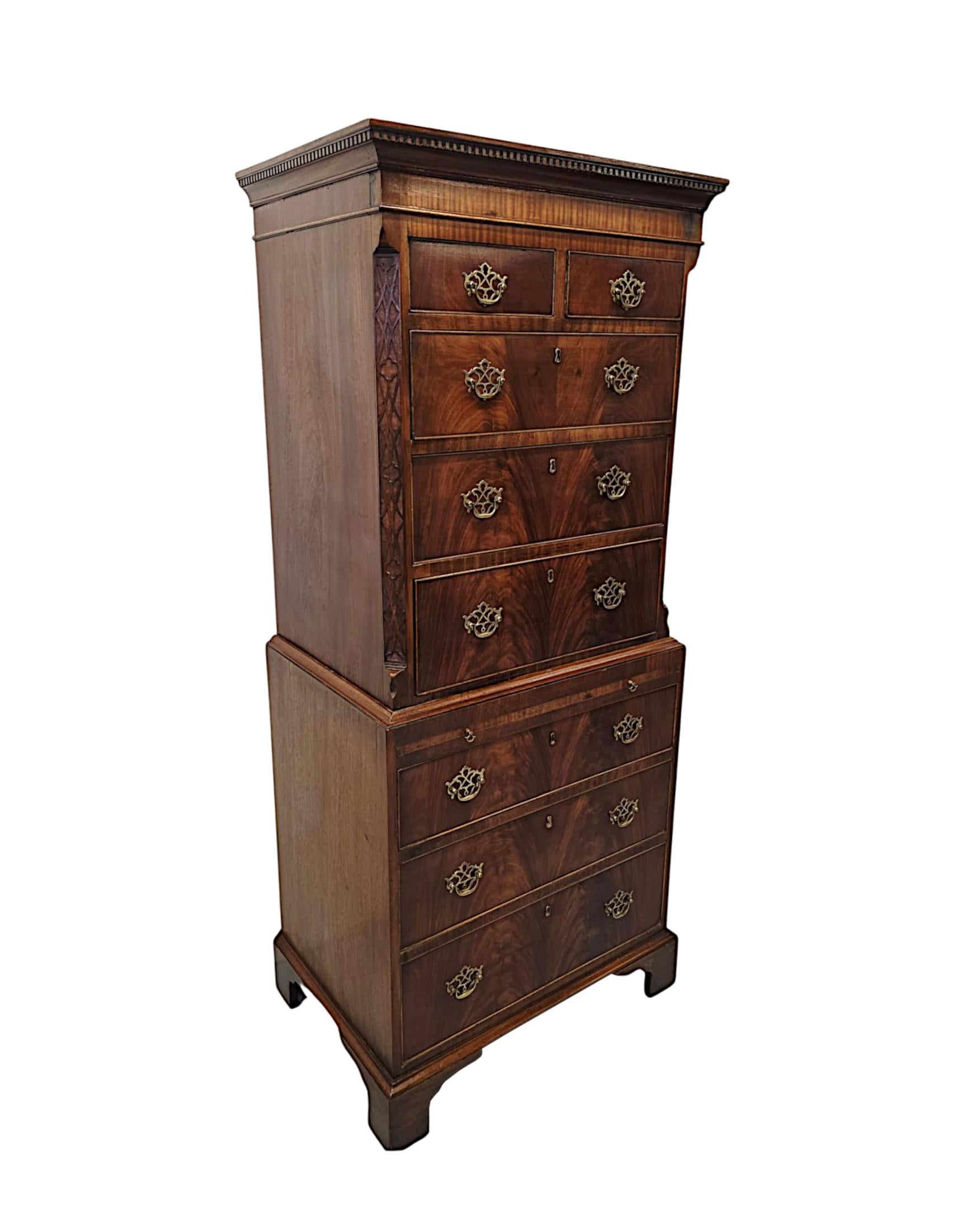 Édouardien Fabuleuse commode de style édouardien de taille soignée en vente