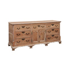 A Fabulous French 6.25 Ft Long Oak Sideboard, 19th C.
