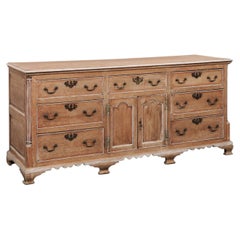 A Fabulous French 6.25 Ft Long Oak Sideboard, 19th C.
