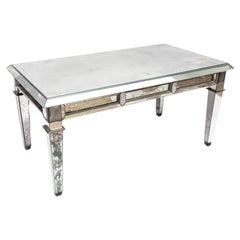 A Fabulous French Mid Century Mirrored Coffee Table, Attb. Maison Jansen