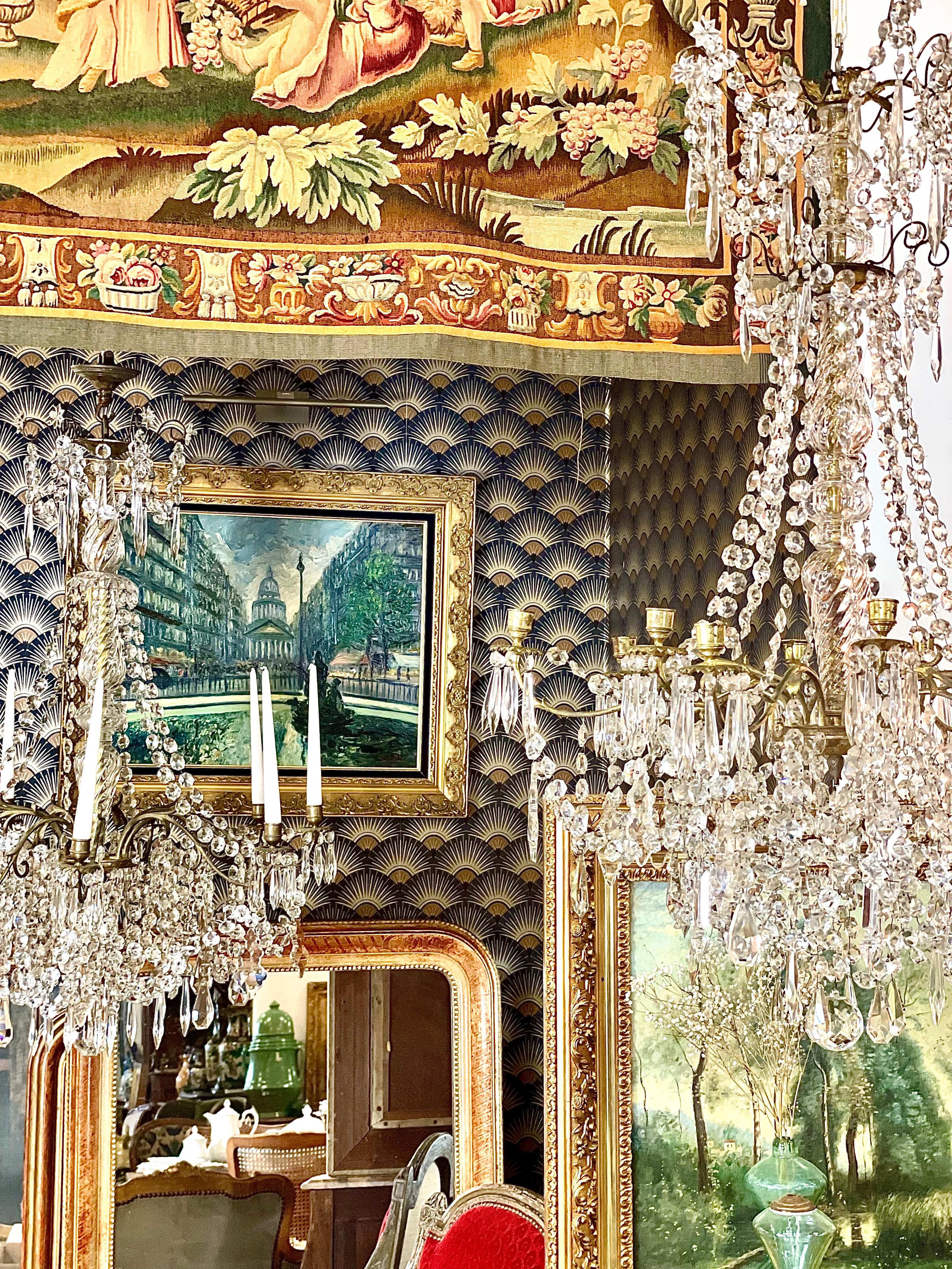 Lustre en cristal Louis XV du 19ème siècle  en vente 2