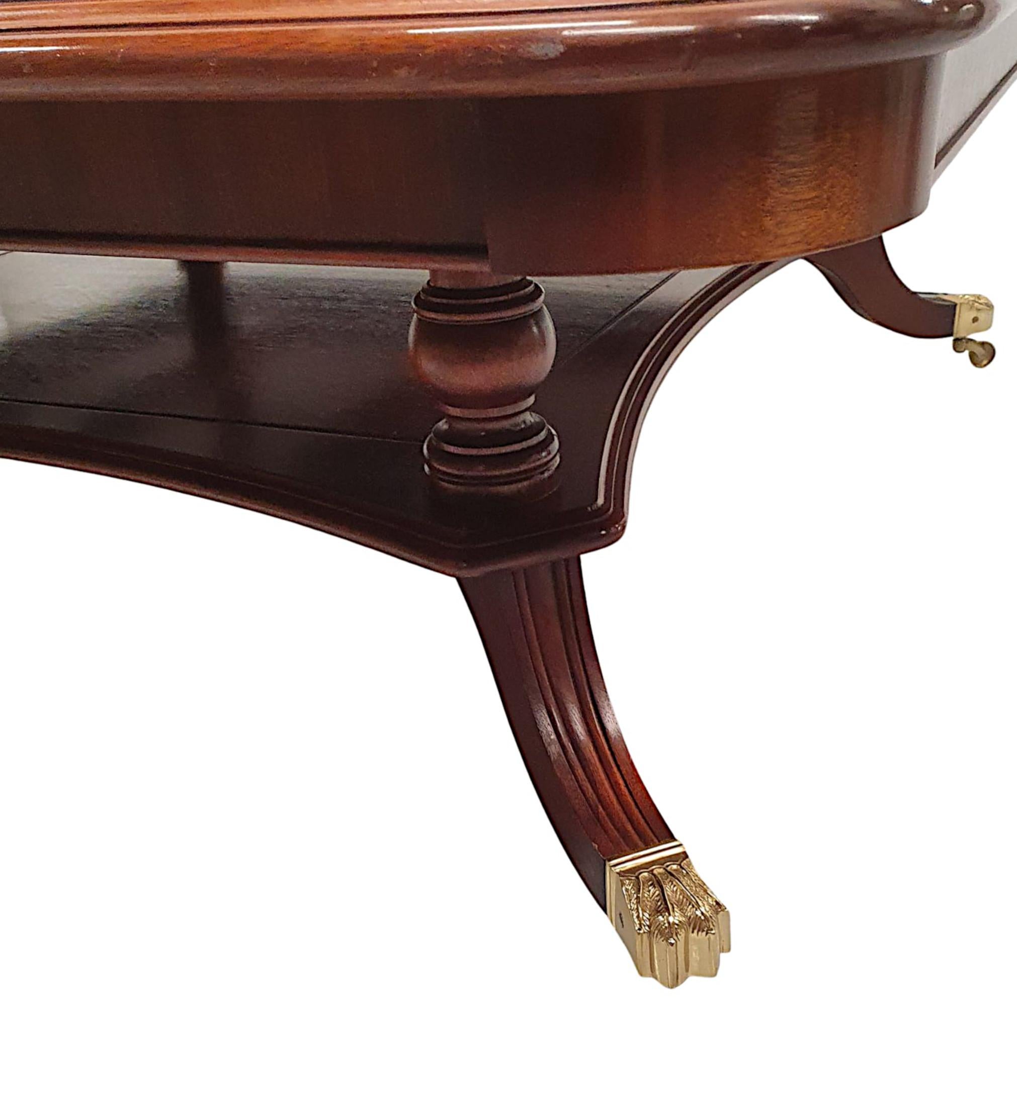 Mahogany Fabulous Handmade 20th Century Coffee Table by Charles Barr For Sale