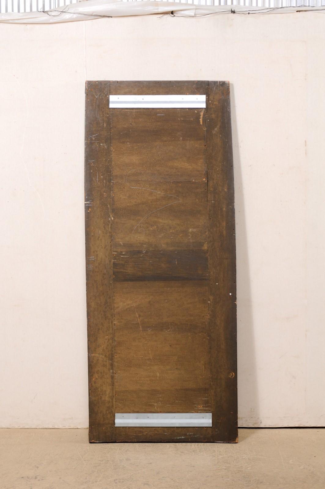 Fabulous Italian Period Baroque Tall Mirror W/Thick Leaf-Carved Frame For Sale 5