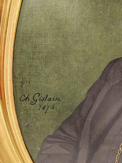 A Fabulous Large Pair of 19th Century Giltwood Framed Portraits