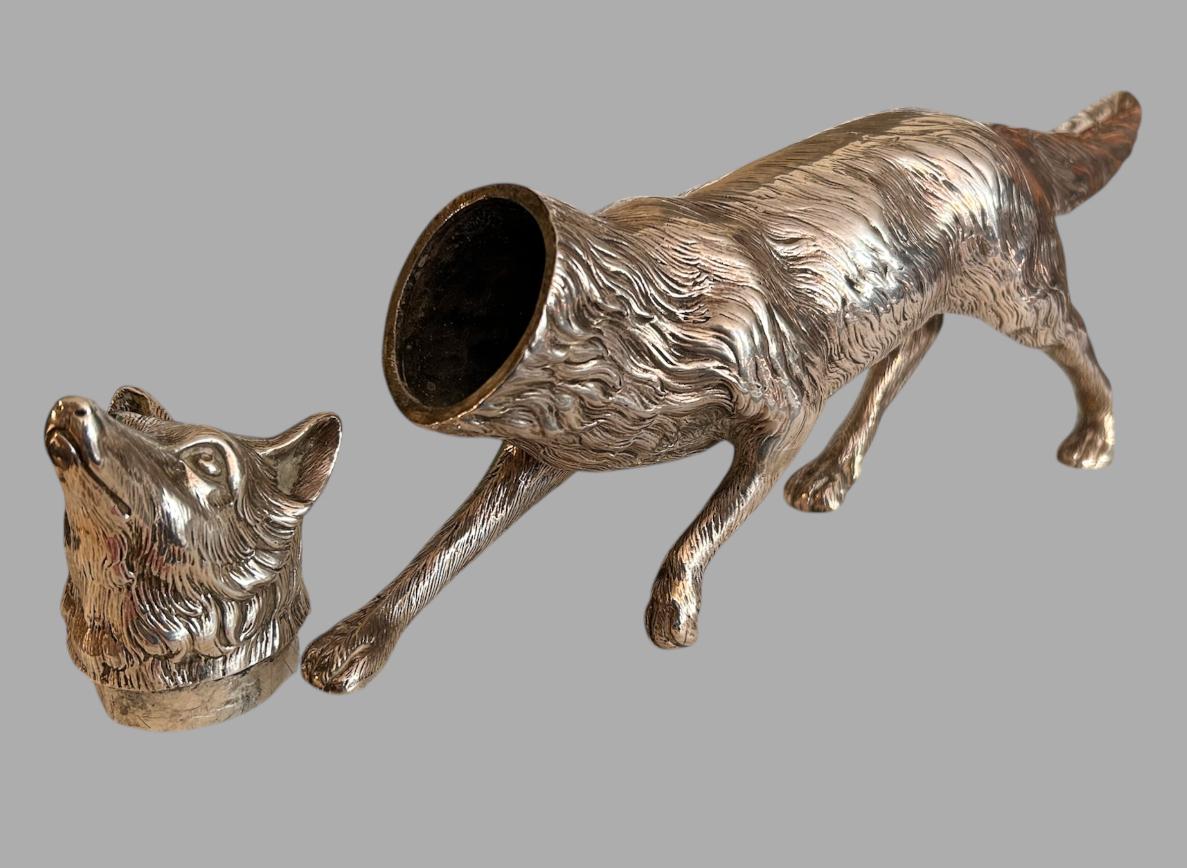 Una favolosa grande volpe d'argento del 1904 circa In condizioni buone in vendita a Pewsey, GB