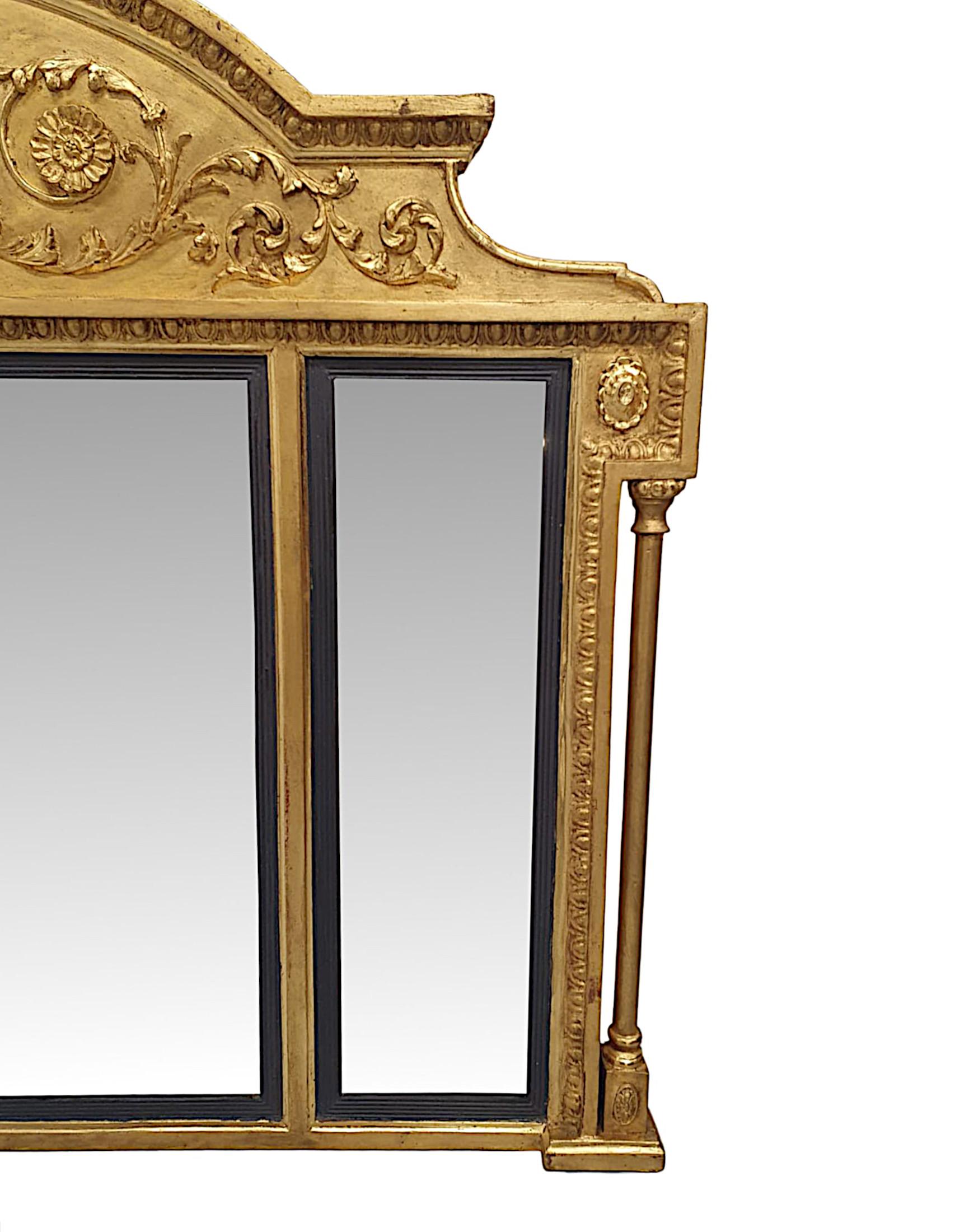 English A Fabulous Late 19th Century Adams Design Giltwood Compartmental Mirror For Sale